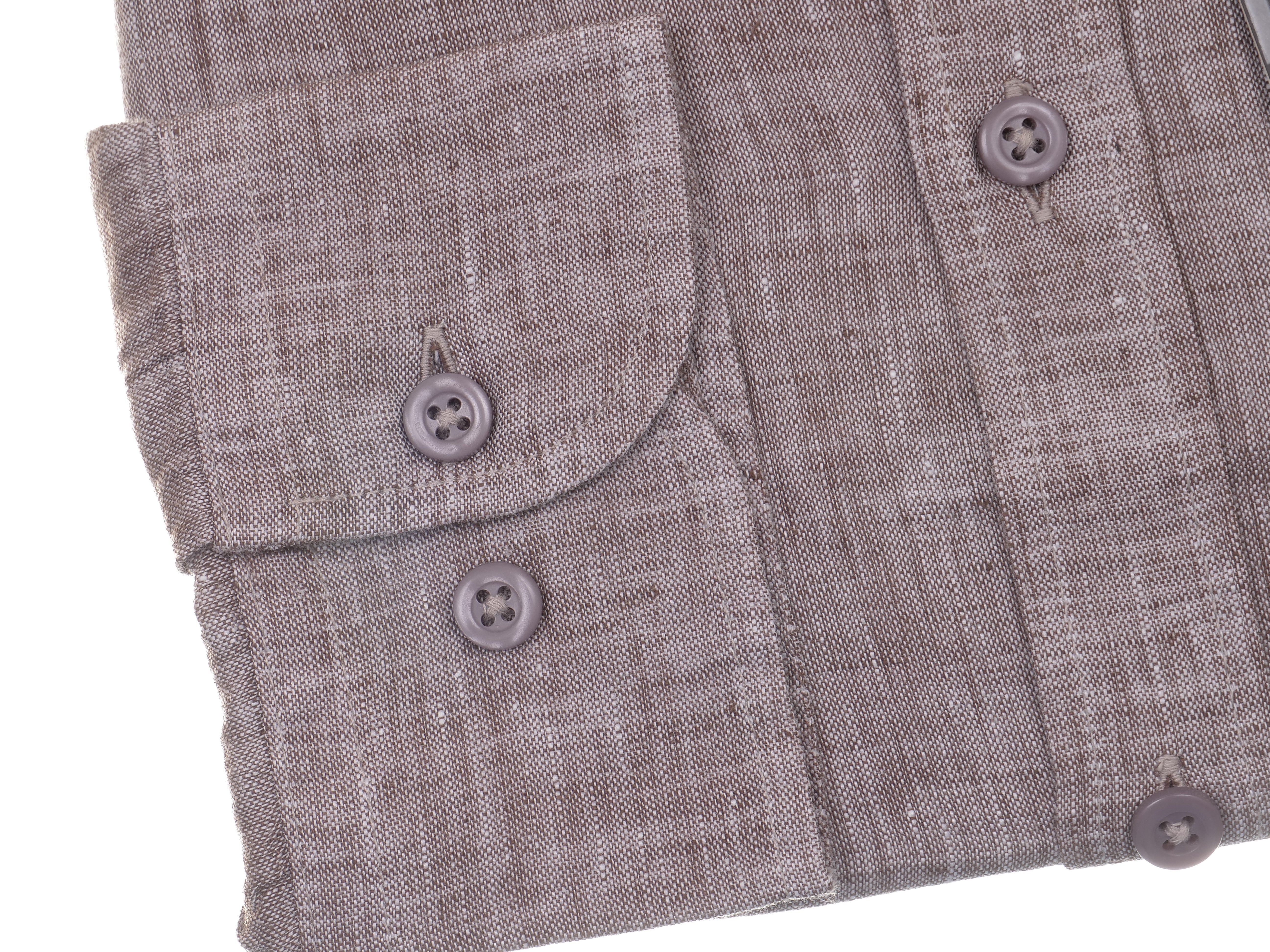 Langarmhemd modern fit aus Leinen mit Button-down Kragen und Brusttasche von Daniel Fey