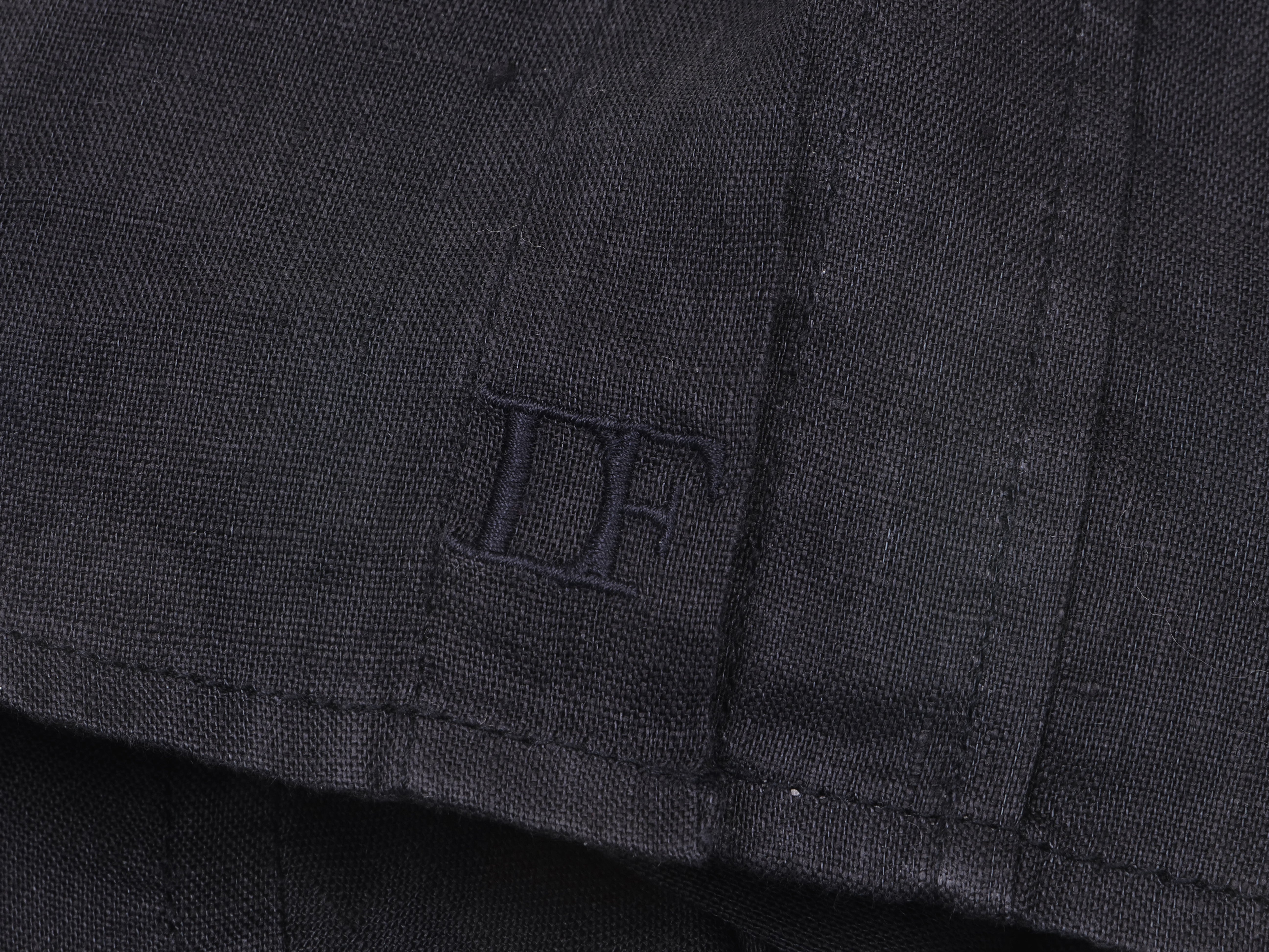 Langarmhemd modern fit aus Leinen mit Button-down-Kragen und Brusttasche von Daniel Fey