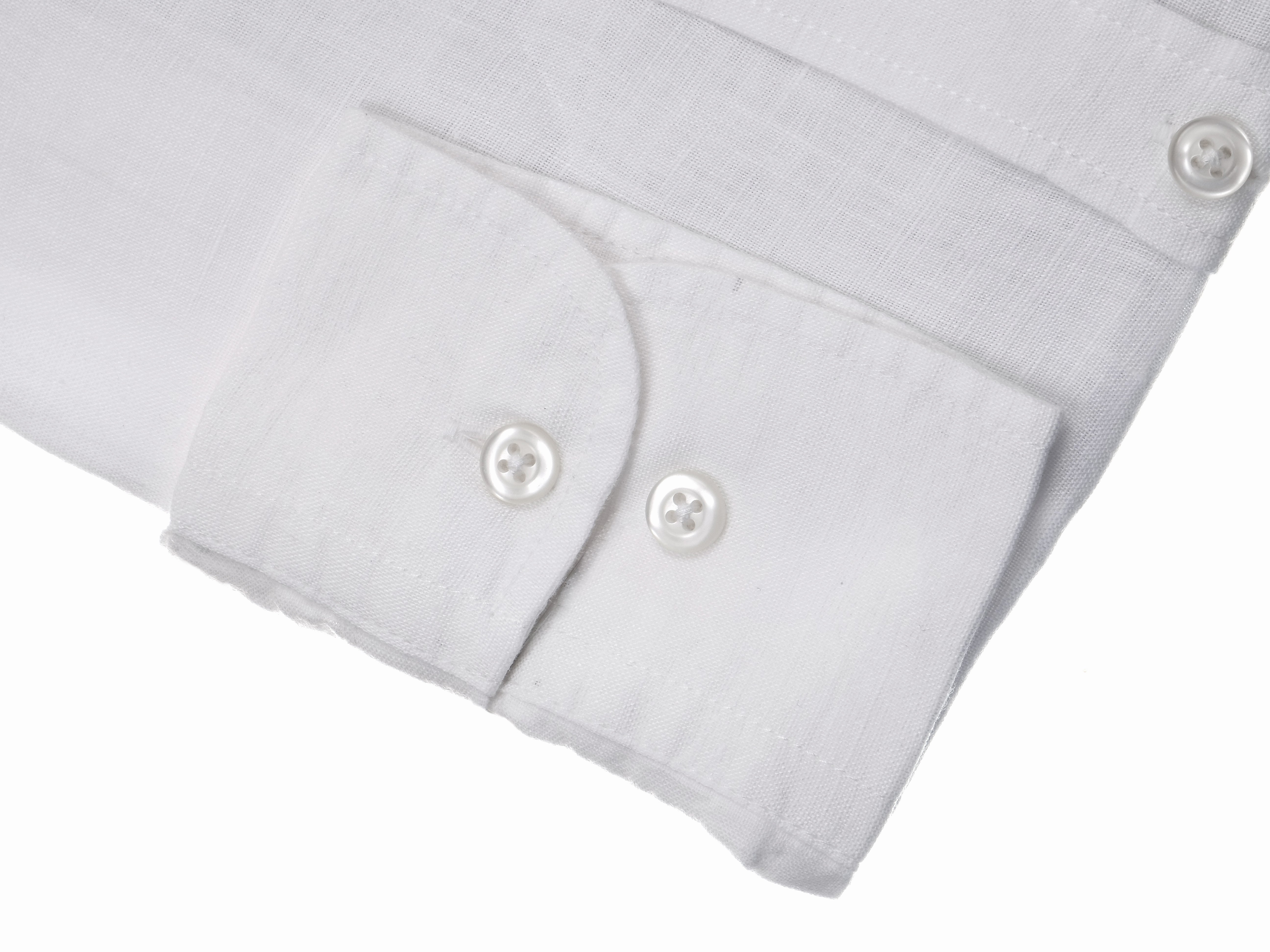 Langarmhemd modern fit aus Leinen mit Button-down Kragen und Brusttasche von Daniel Fey