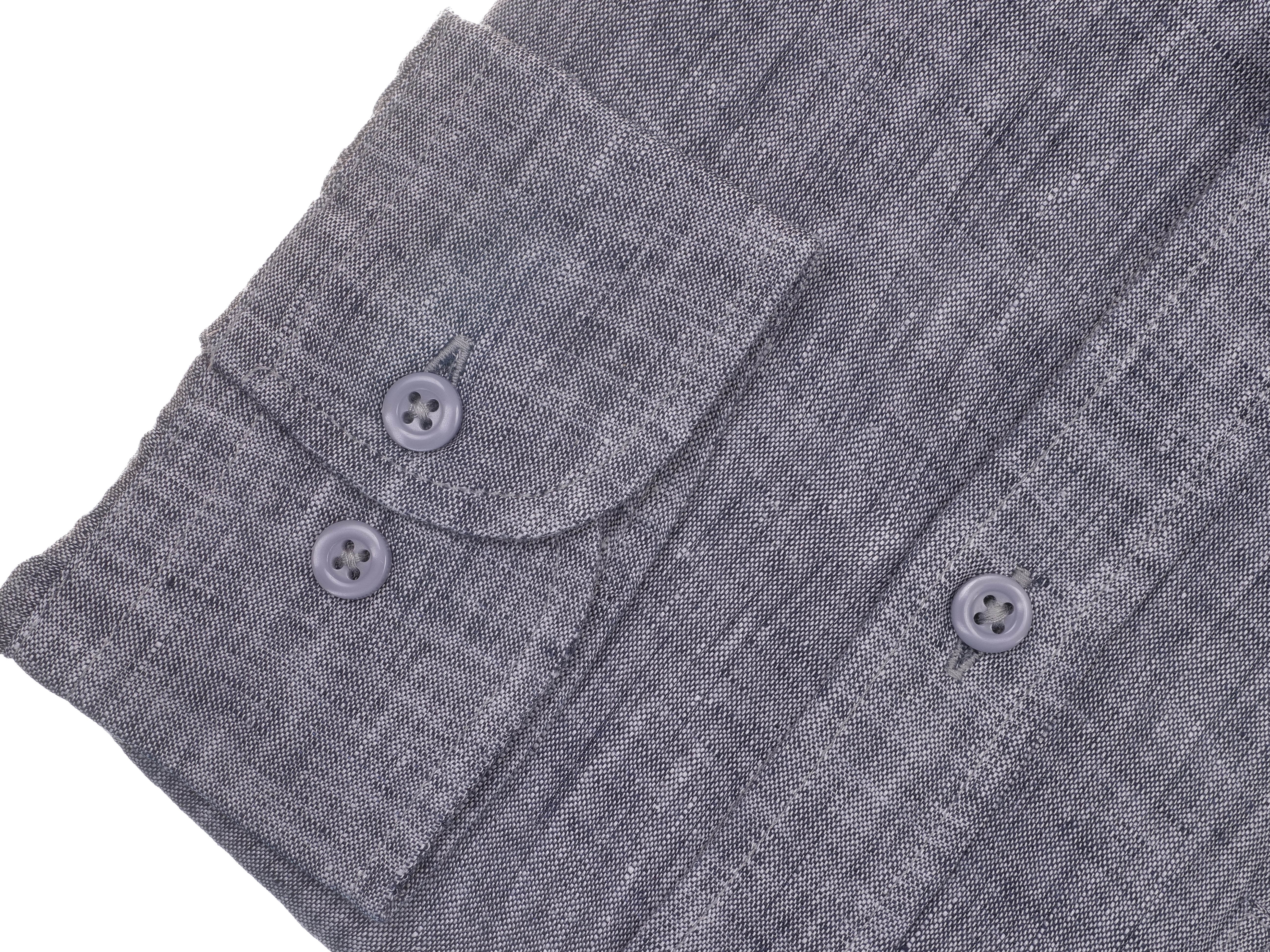 Langarmhemd modern fit aus Leinen mit Button-down Kragen und Brusttasche von Daniel Fey