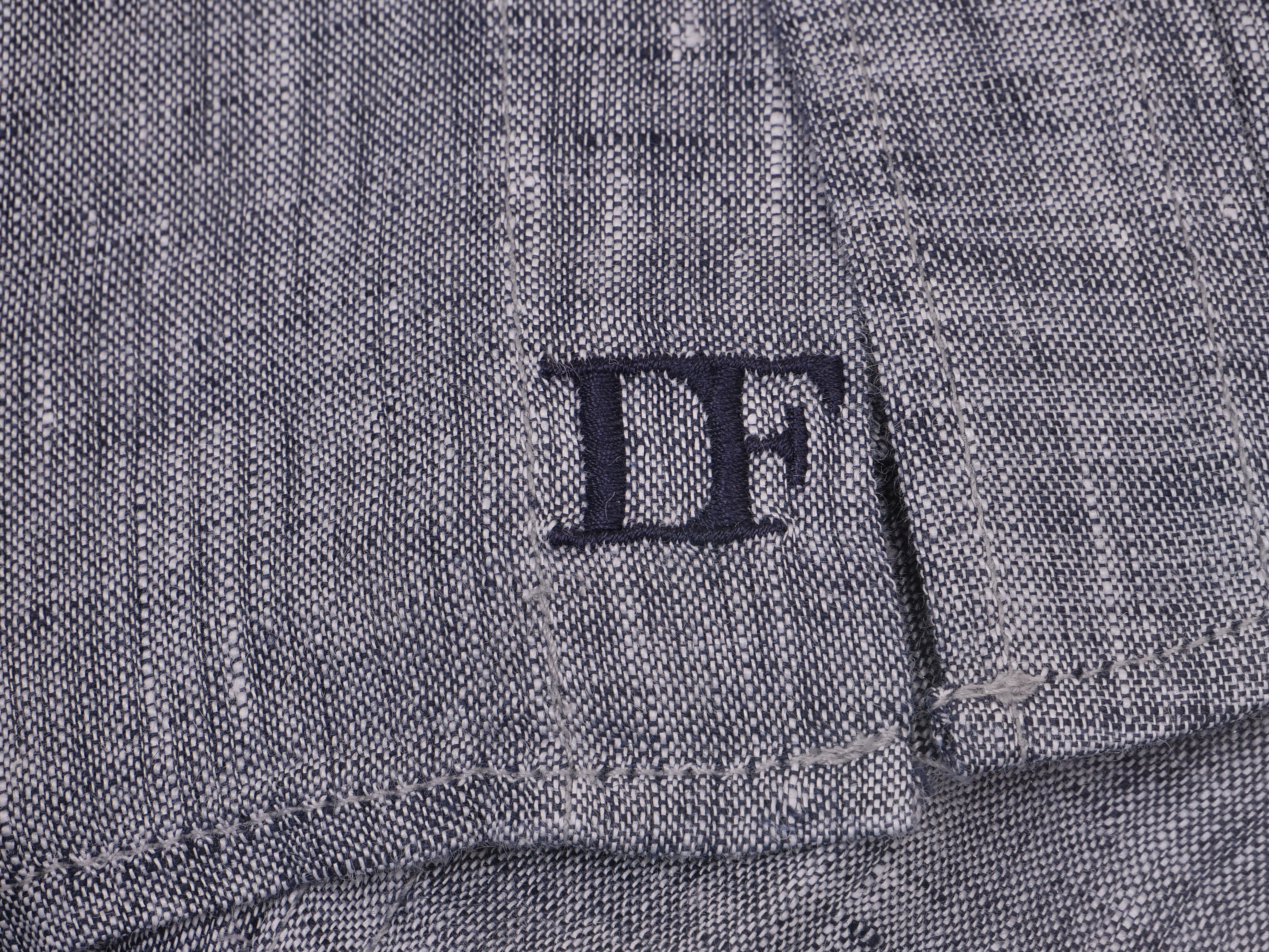 Langarmhemd modern fit aus Leinen mit Button-down Kragen und Brusttasche von Daniel Fey