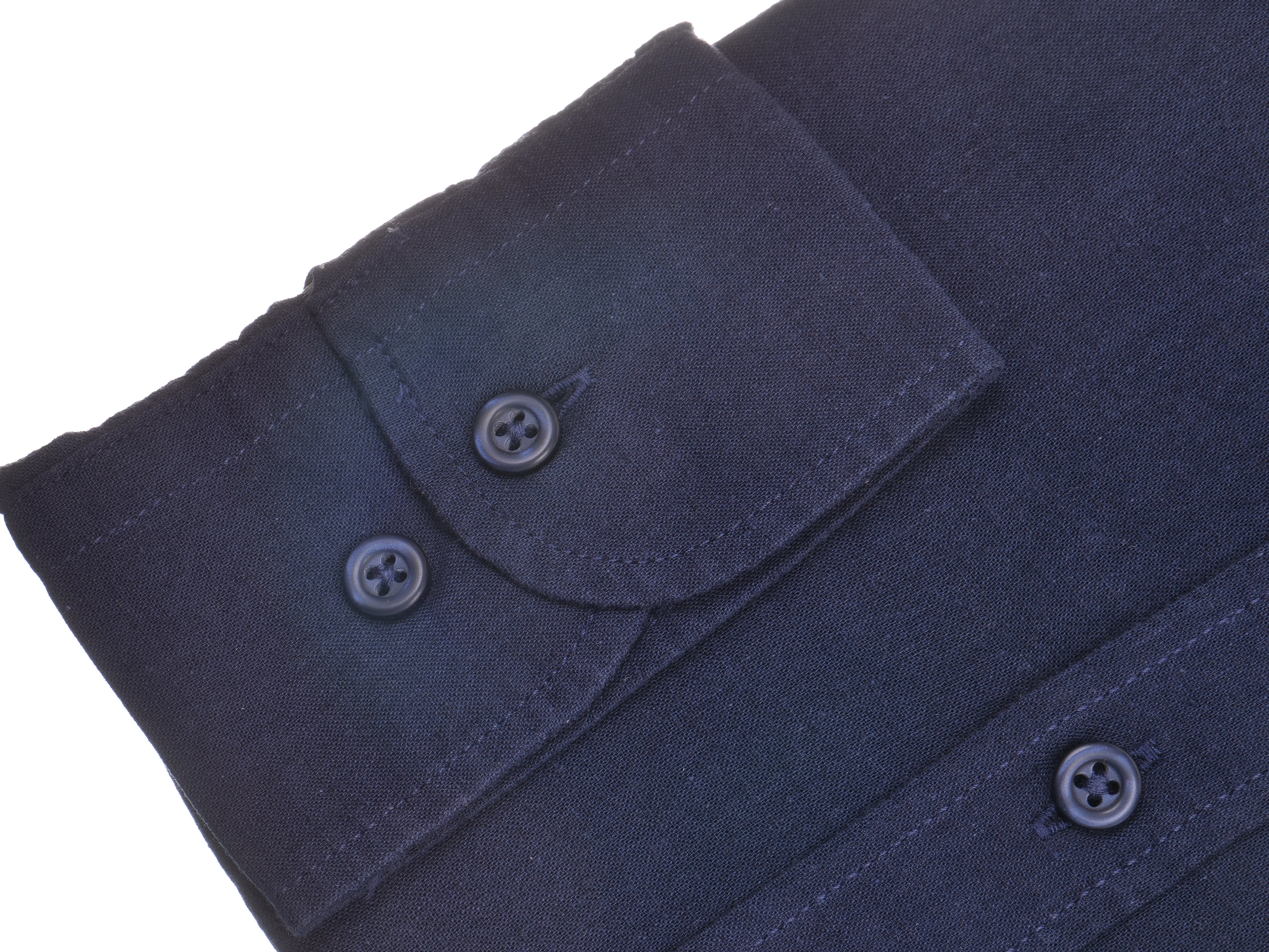 Langarmhemd modern fit aus Halbleinen mit Stehkragen von Daniel Fey
