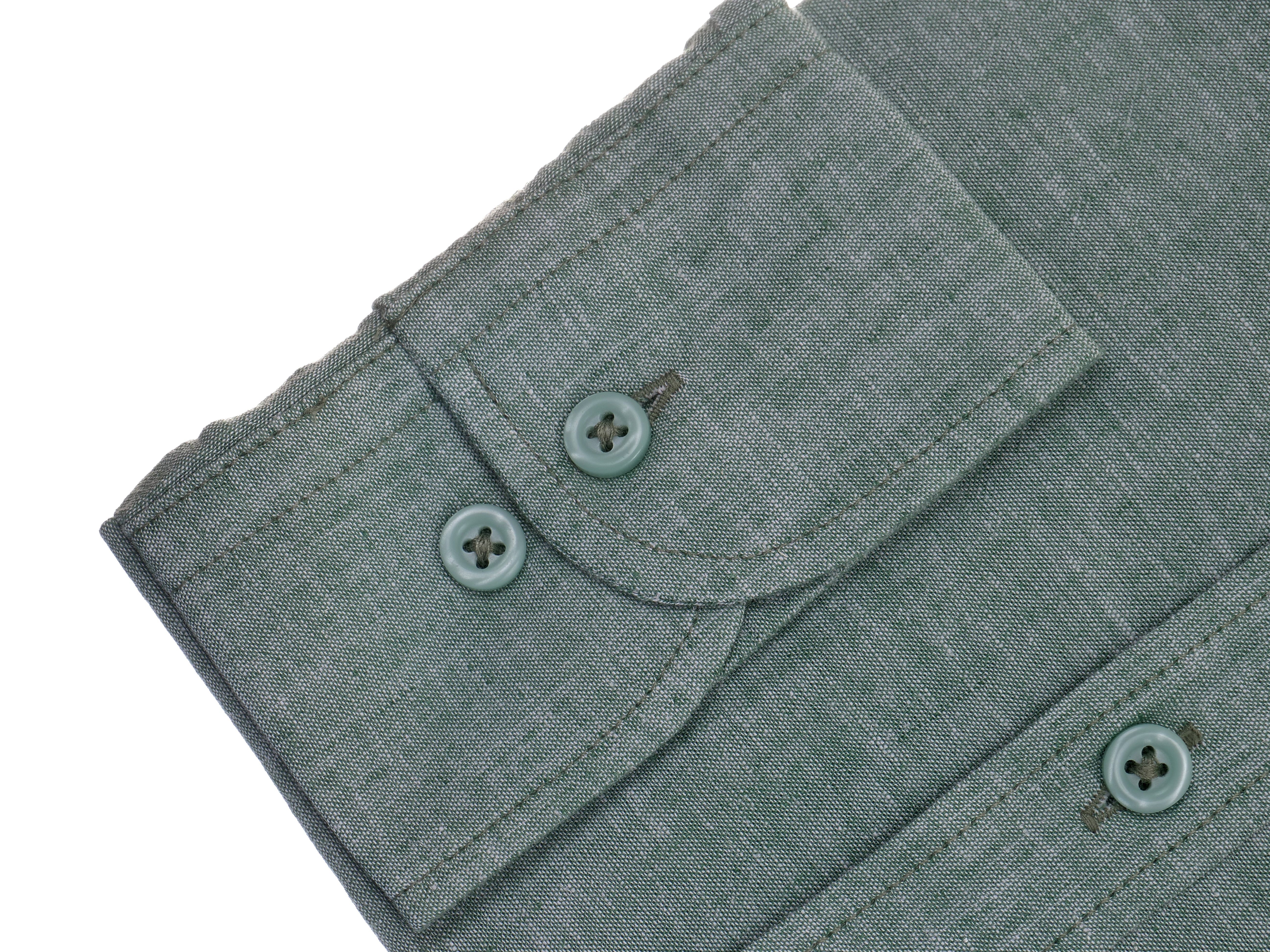 Langarmhemd modern fit aus Halbleinen mit Stehkragen von Daniel Fey