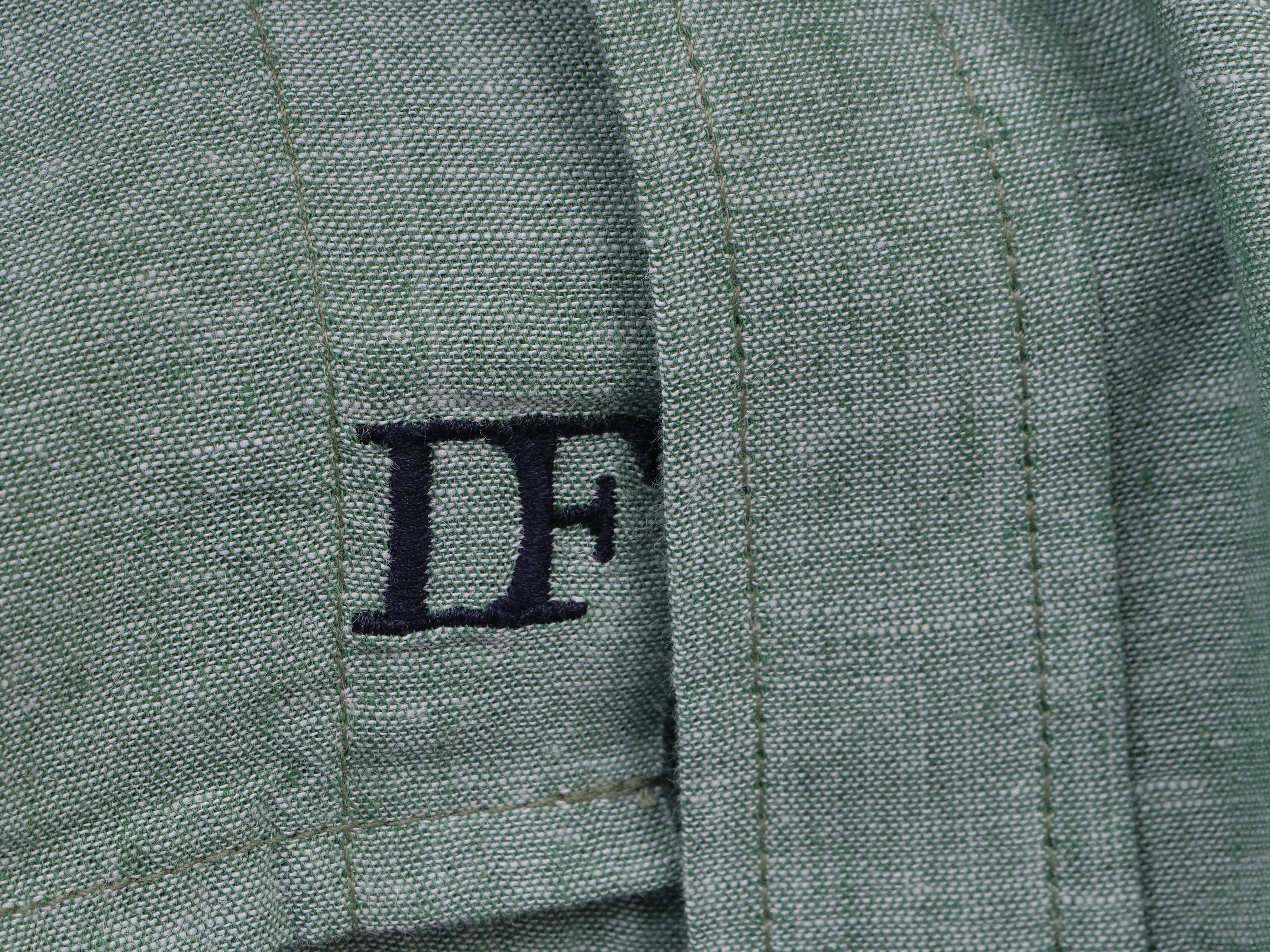 Langarmhemd modern fit aus Halbleinen mit Stehkragen von Daniel Fey