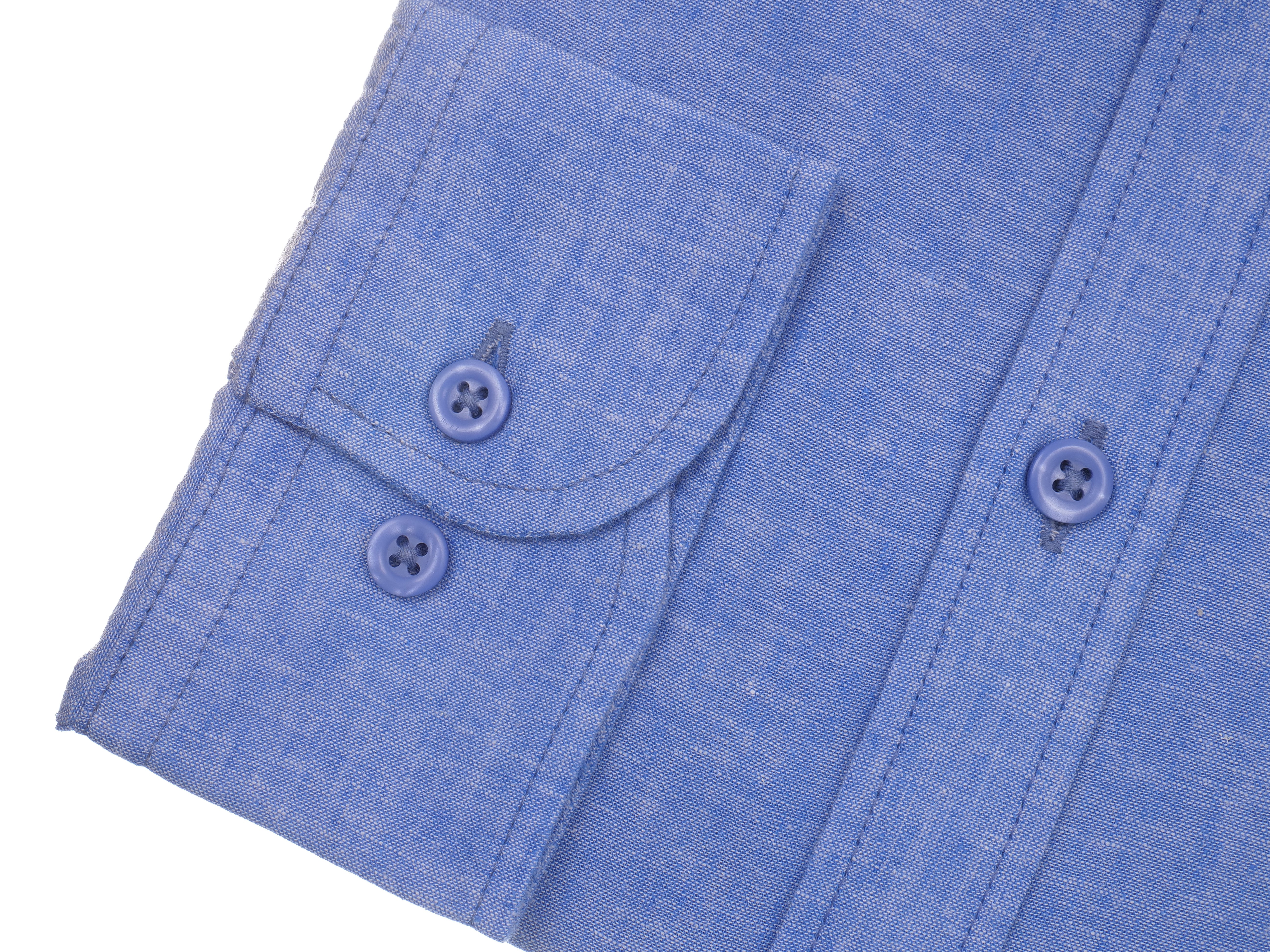 Langarmhemd modern fit aus Halbleinen mit Stehkragen von Daniel Fey