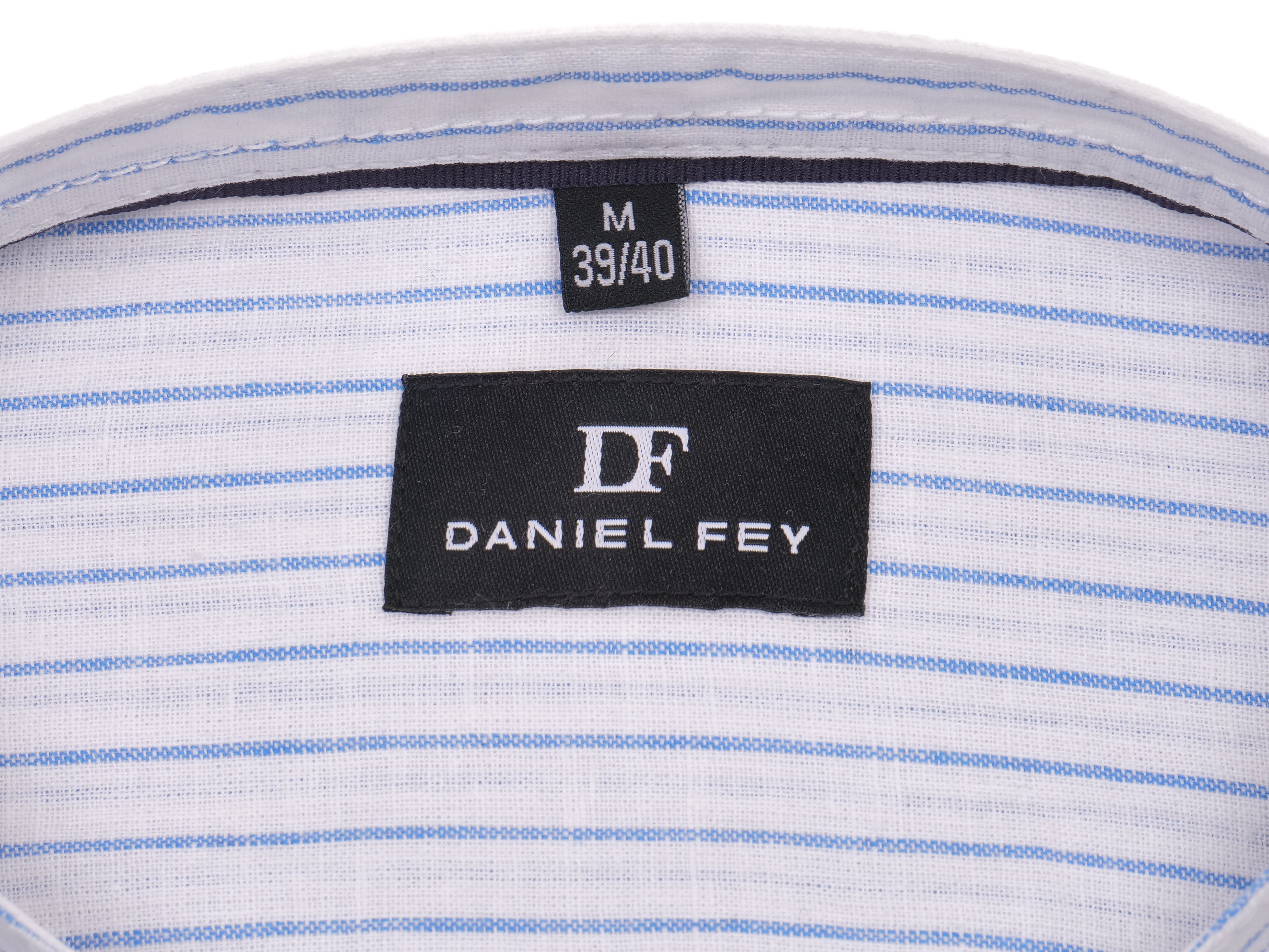 Langarmhemd modern fit aus Halbleinen mit Stehkragen von Daniel Fey