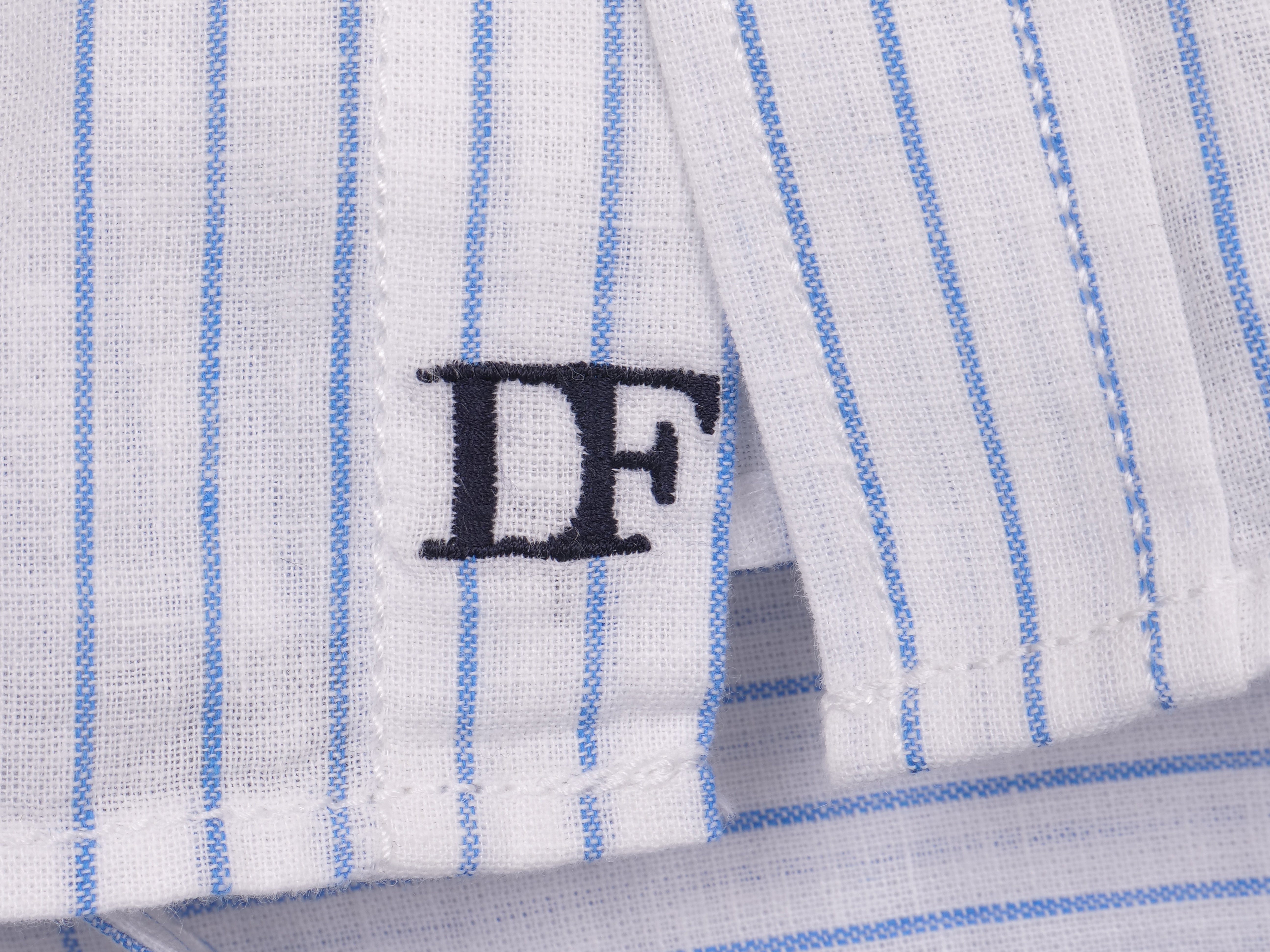 Langarmhemd modern fit aus Halbleinen mit Stehkragen von Daniel Fey