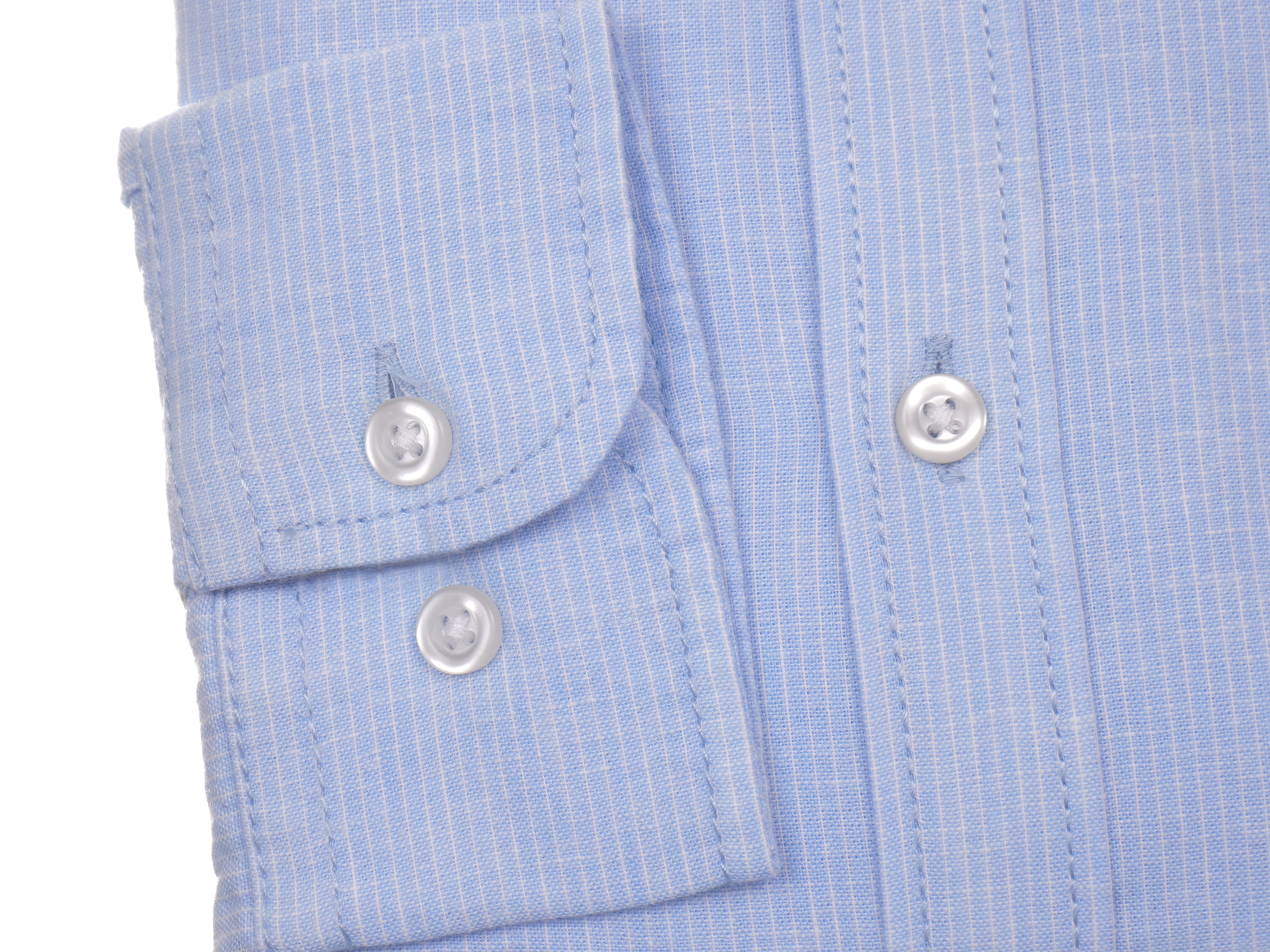 Langarmhemd modern fit aus Halbleinen mit Stehkragen von Daniel Fey