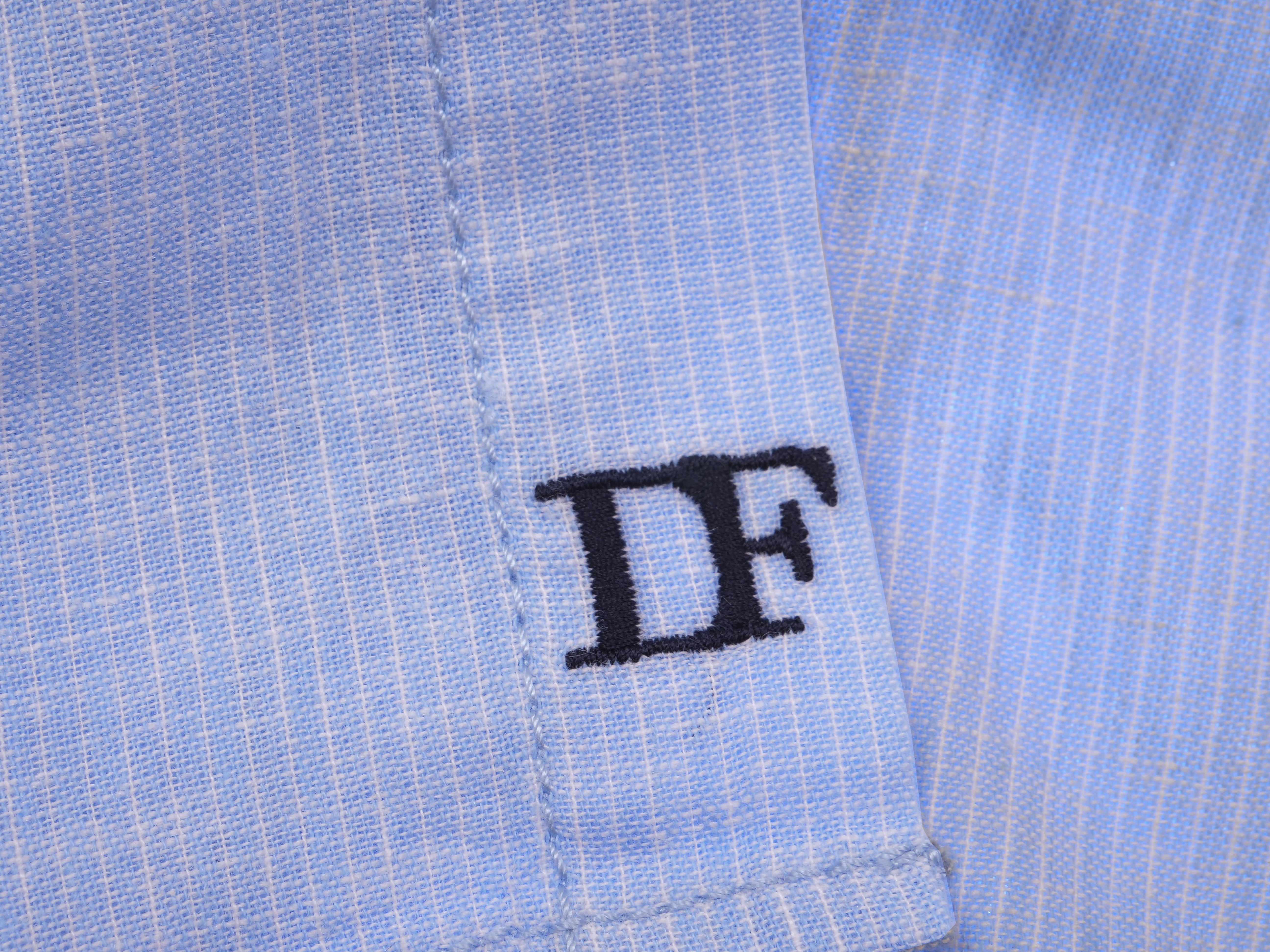 Langarmhemd modern fit aus Halbleinen mit Stehkragen von Daniel Fey