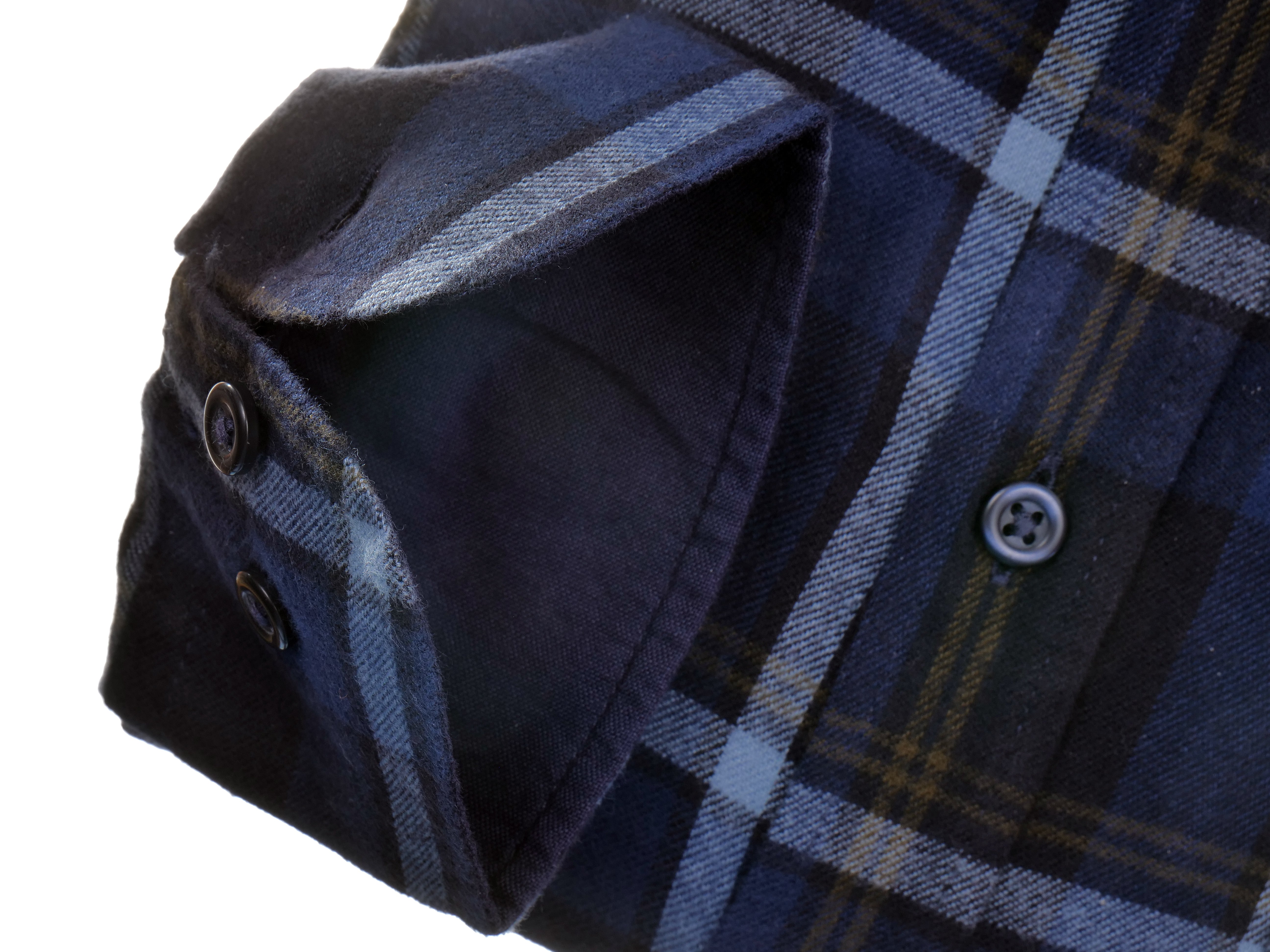 Langarmhemd modern fit aus Flanell mit Button-down-Kragen und Brusttasche von Daniel Fey