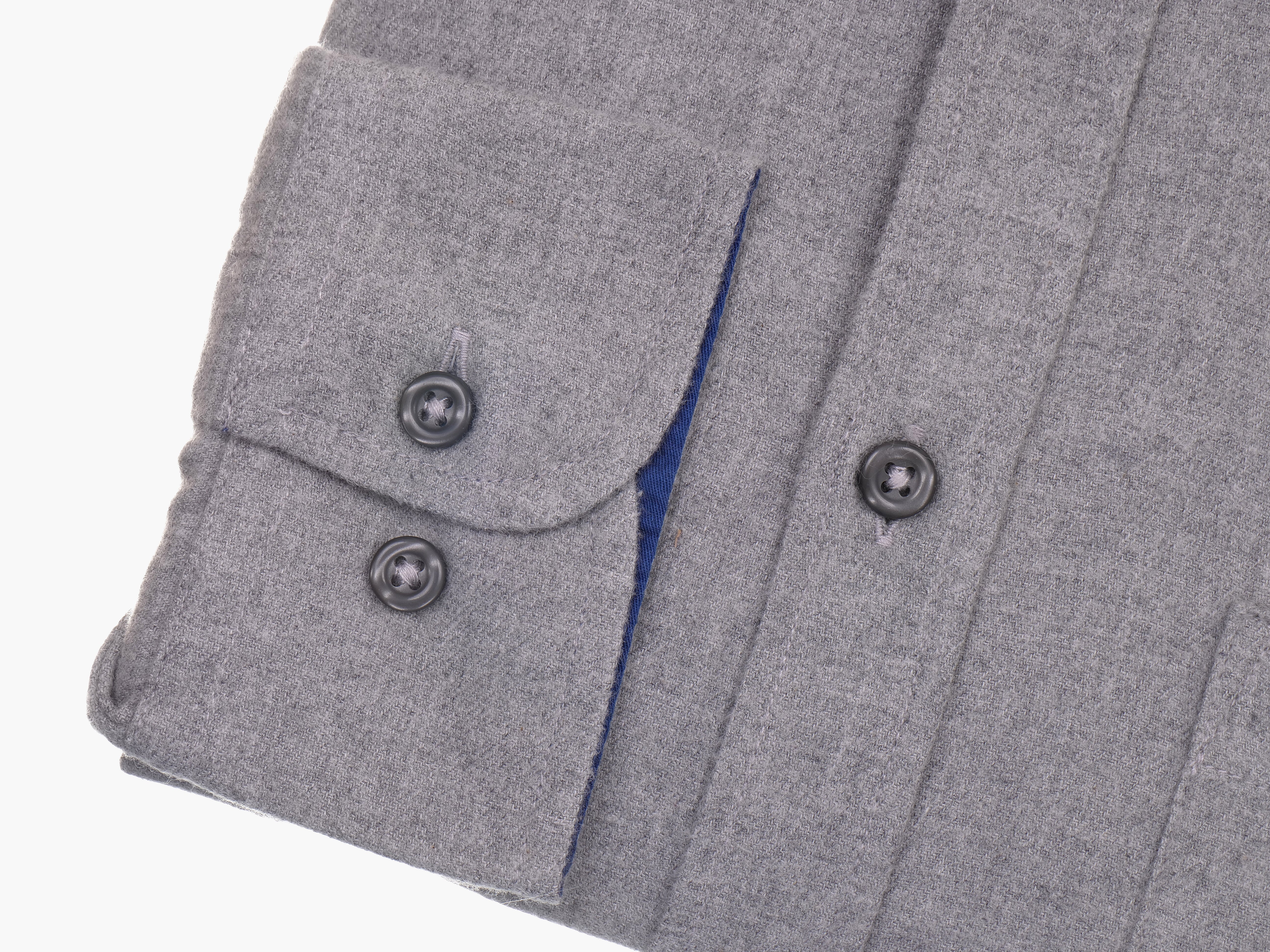 Langarmhemd modern fit aus Flanell mit Button-down-Kragen und Brusttasche von Daniel Fey