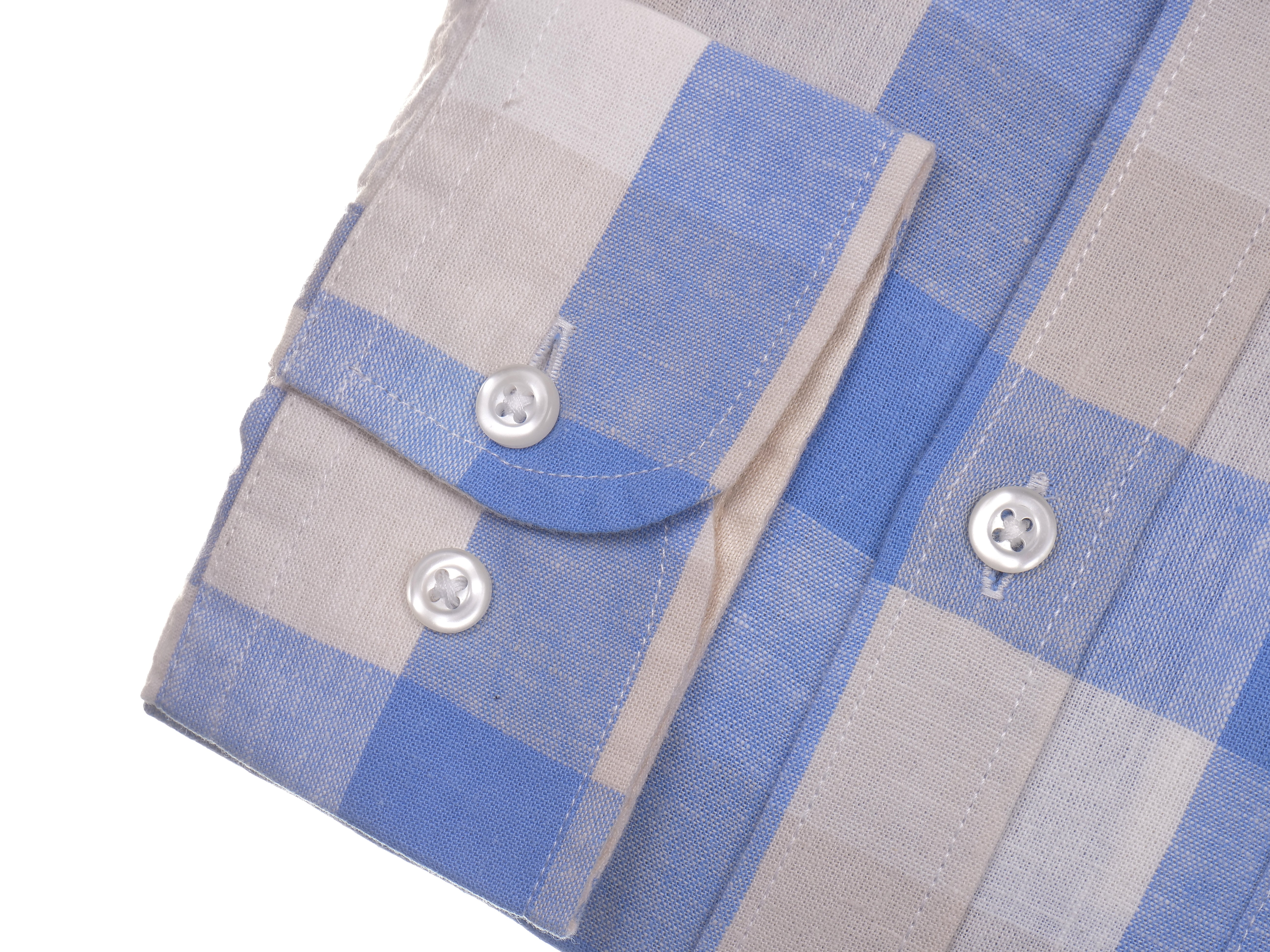Langarmhemd modern fit aus Halbleinen mit Button-down-Kragen und Brusttasche von Daniel Fey