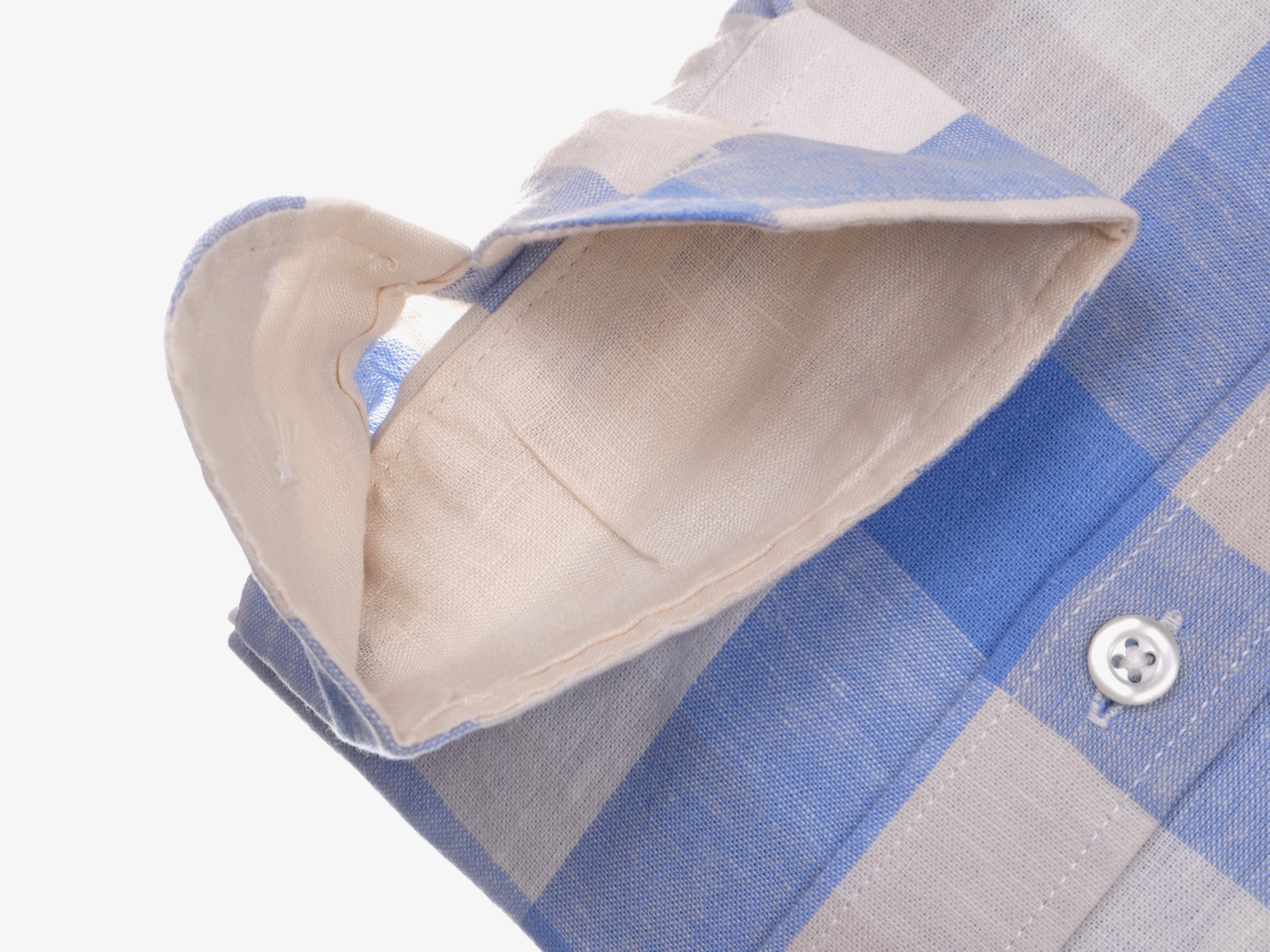 Langarmhemd modern fit aus Halbleinen mit Button-down-Kragen und Brusttasche von Daniel Fey