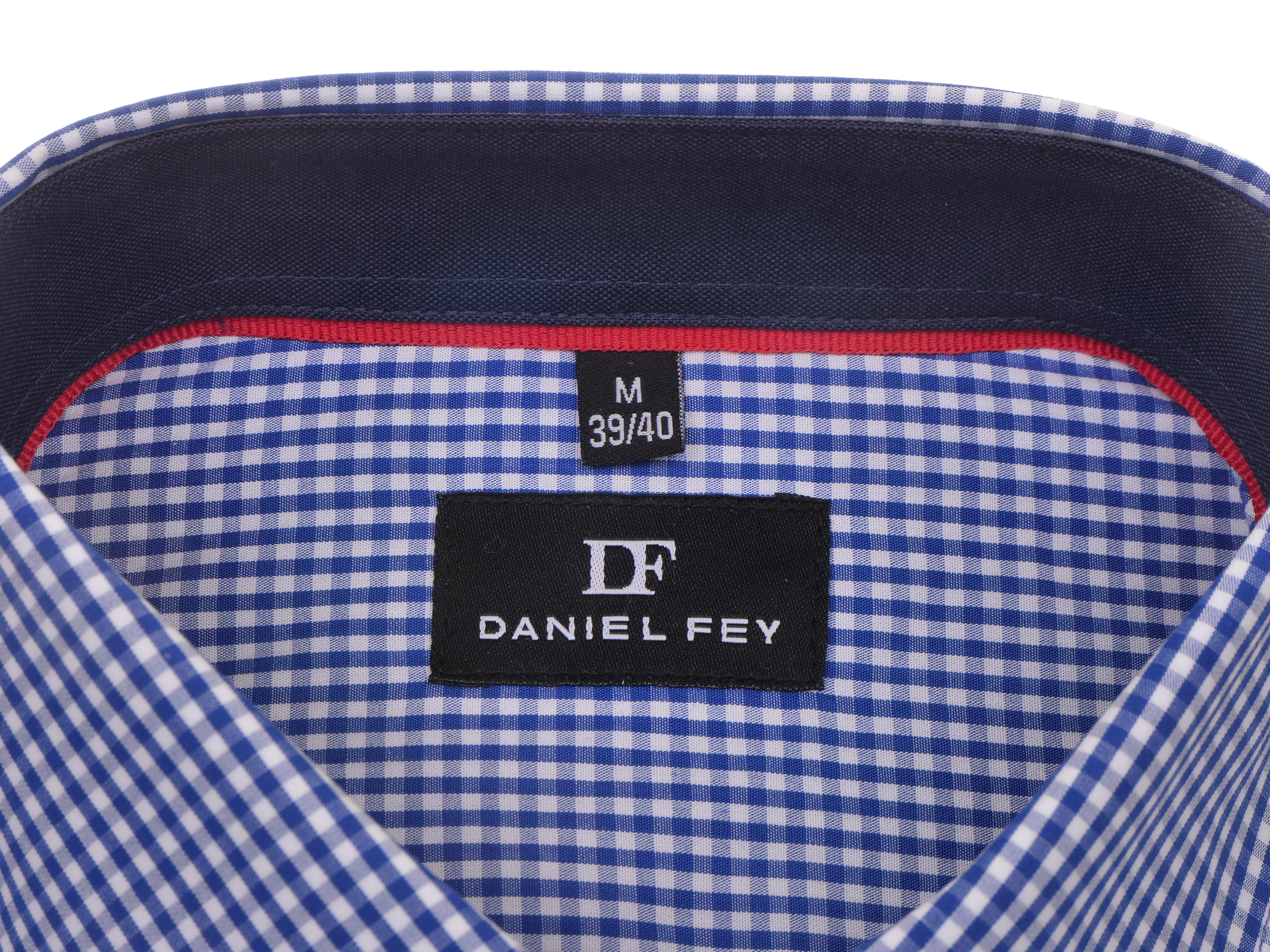 Langarmhemd modern fit aus Baumwolle mit Haifisch-Kragen von Daniel Fey