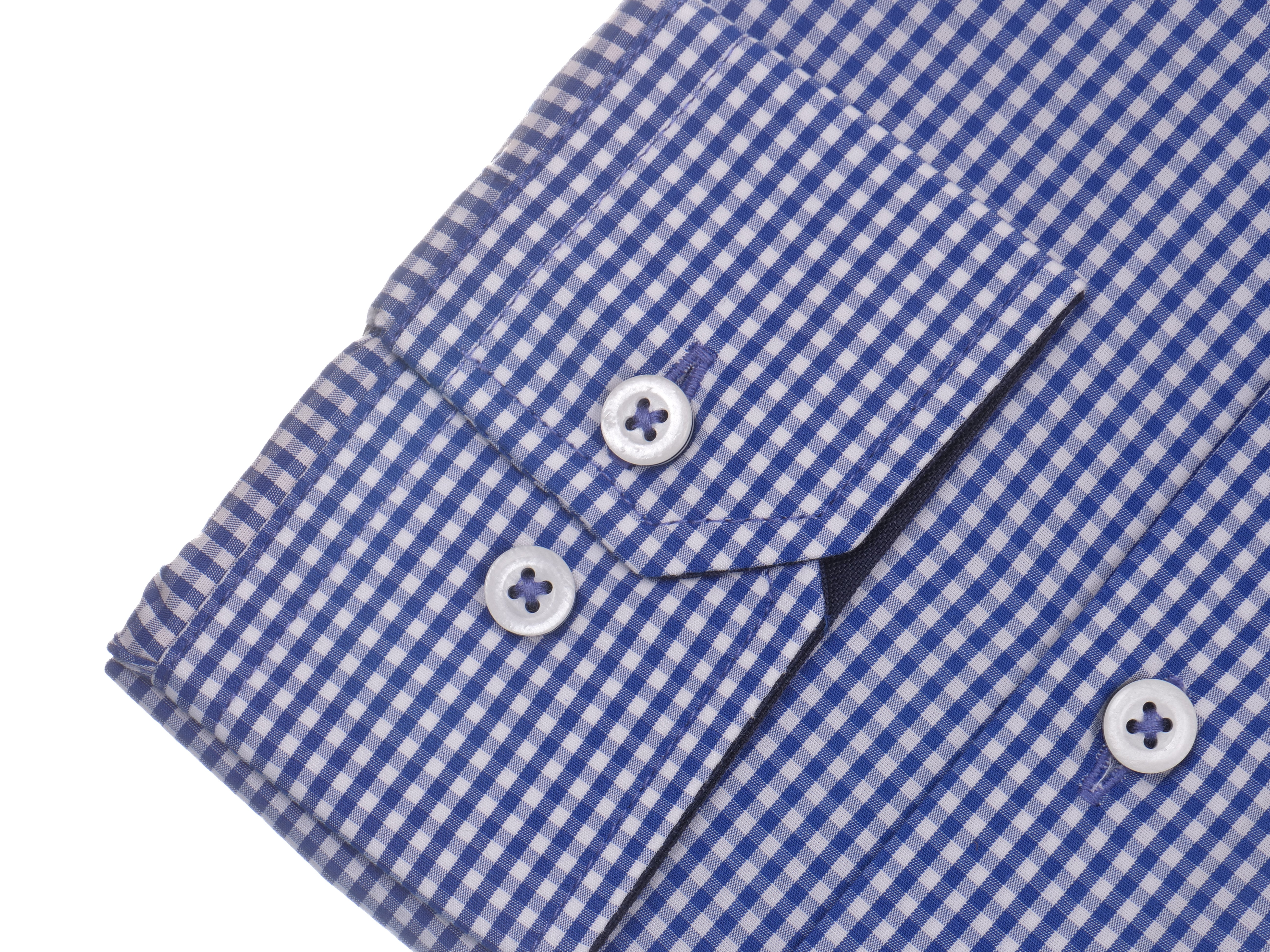 Langarmhemd modern fit aus Baumwolle mit Haifisch-Kragen von Daniel Fey