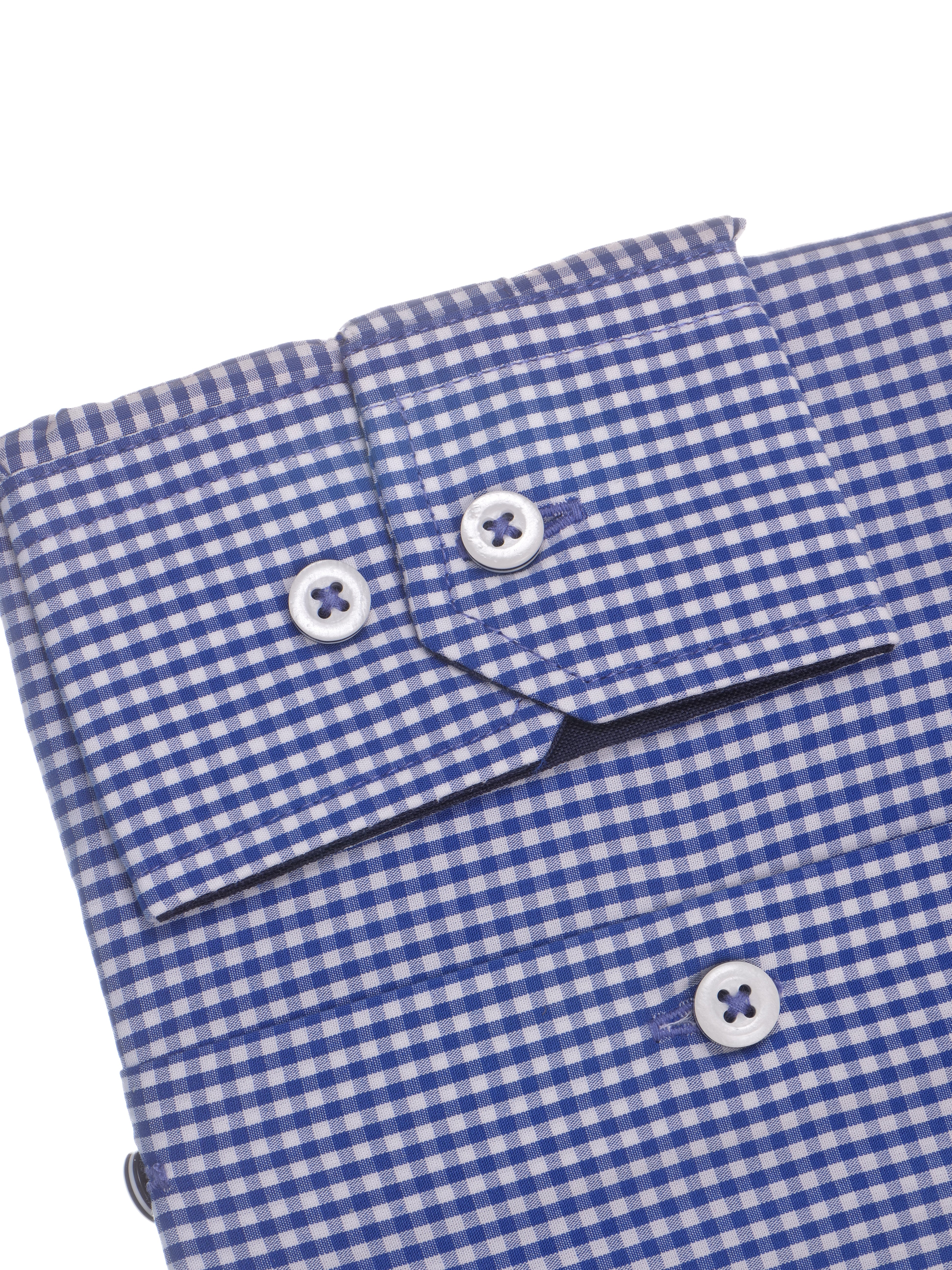 Langarmhemd modern fit aus Baumwolle mit Haifisch-Kragen von Daniel Fey