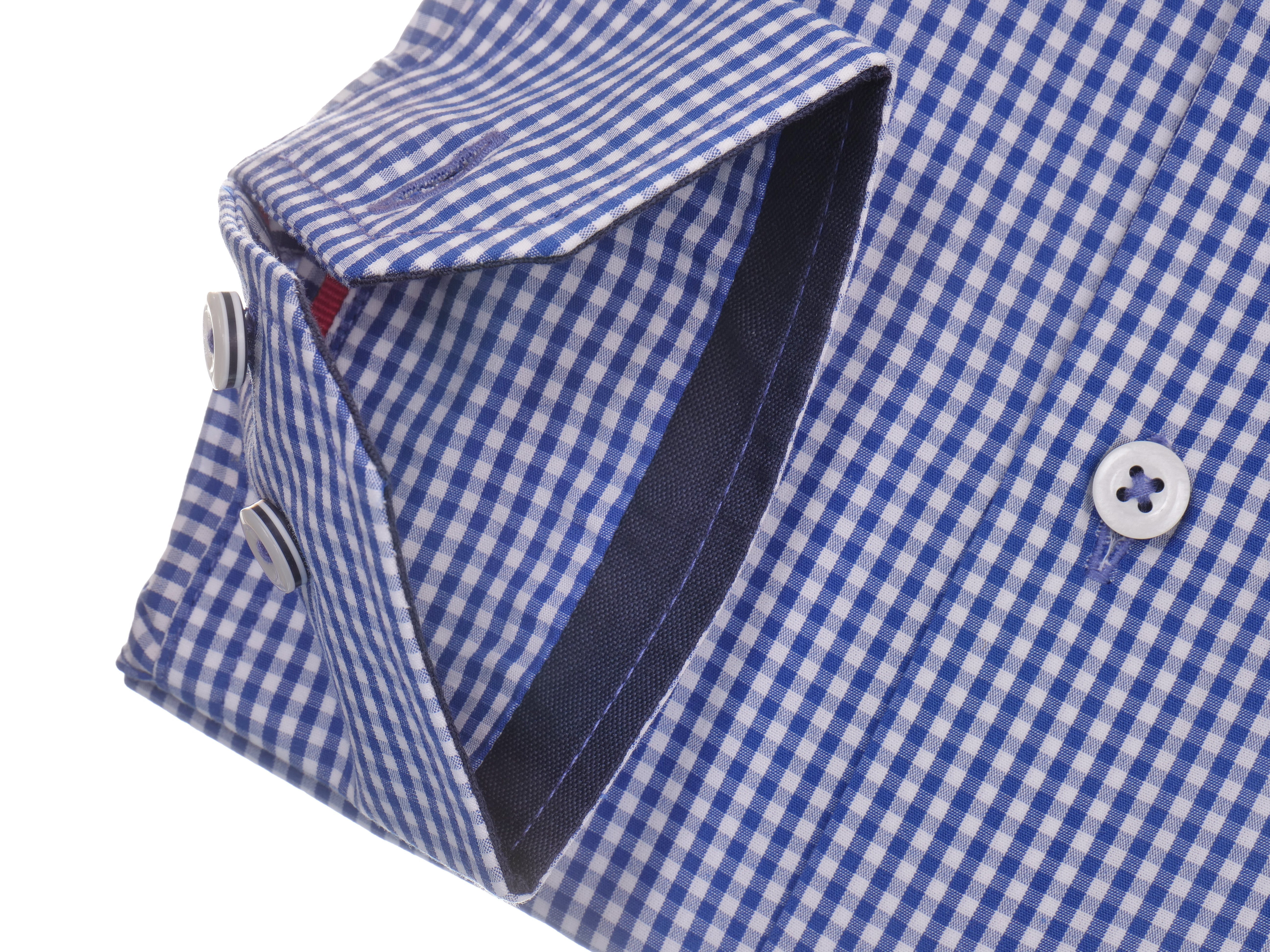 Langarmhemd modern fit aus Baumwolle mit Haifisch-Kragen von Daniel Fey