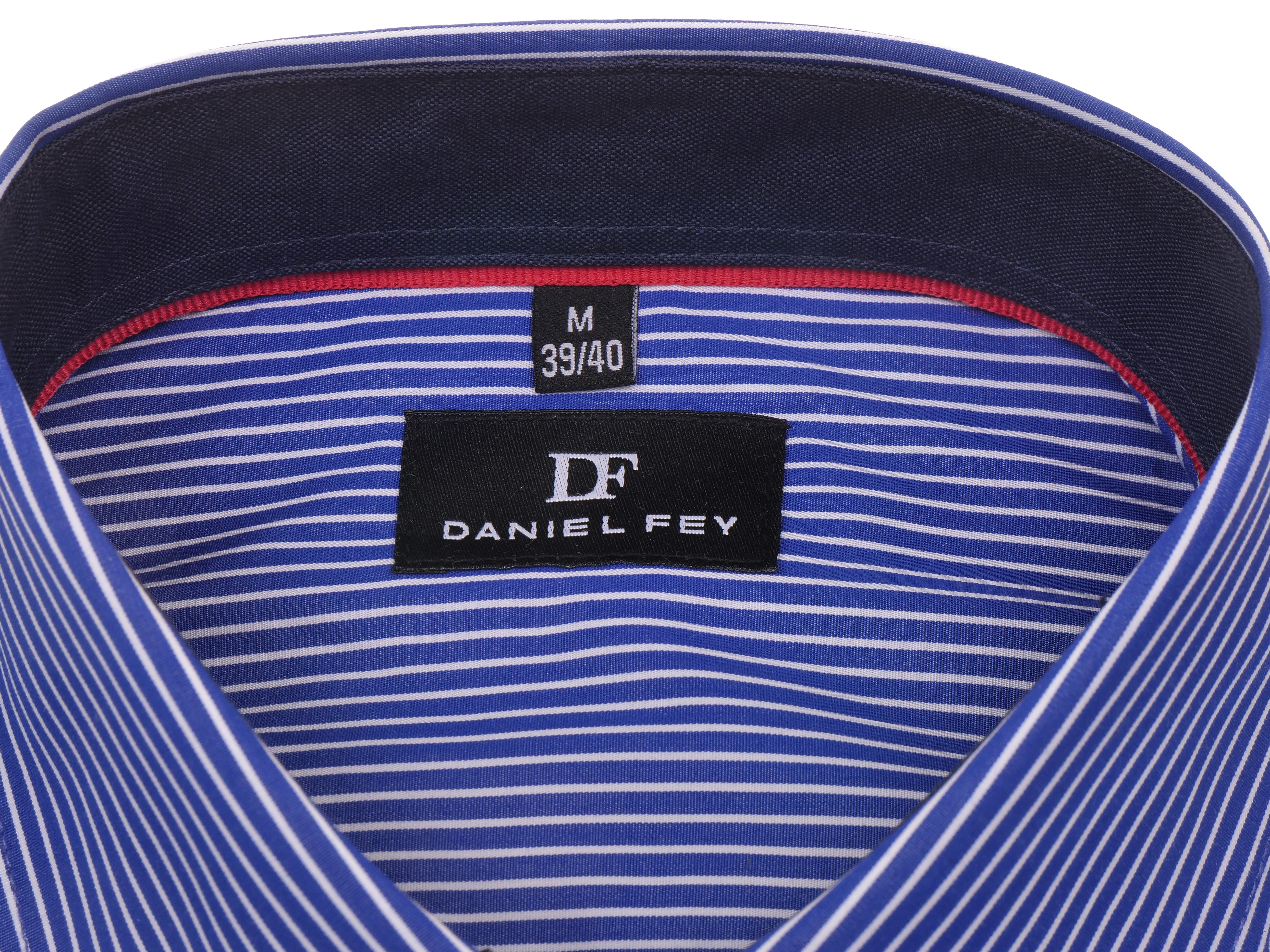 Langarmhemd modern fit aus Baumwolle mit Haifisch-Kragen von Daniel Fey