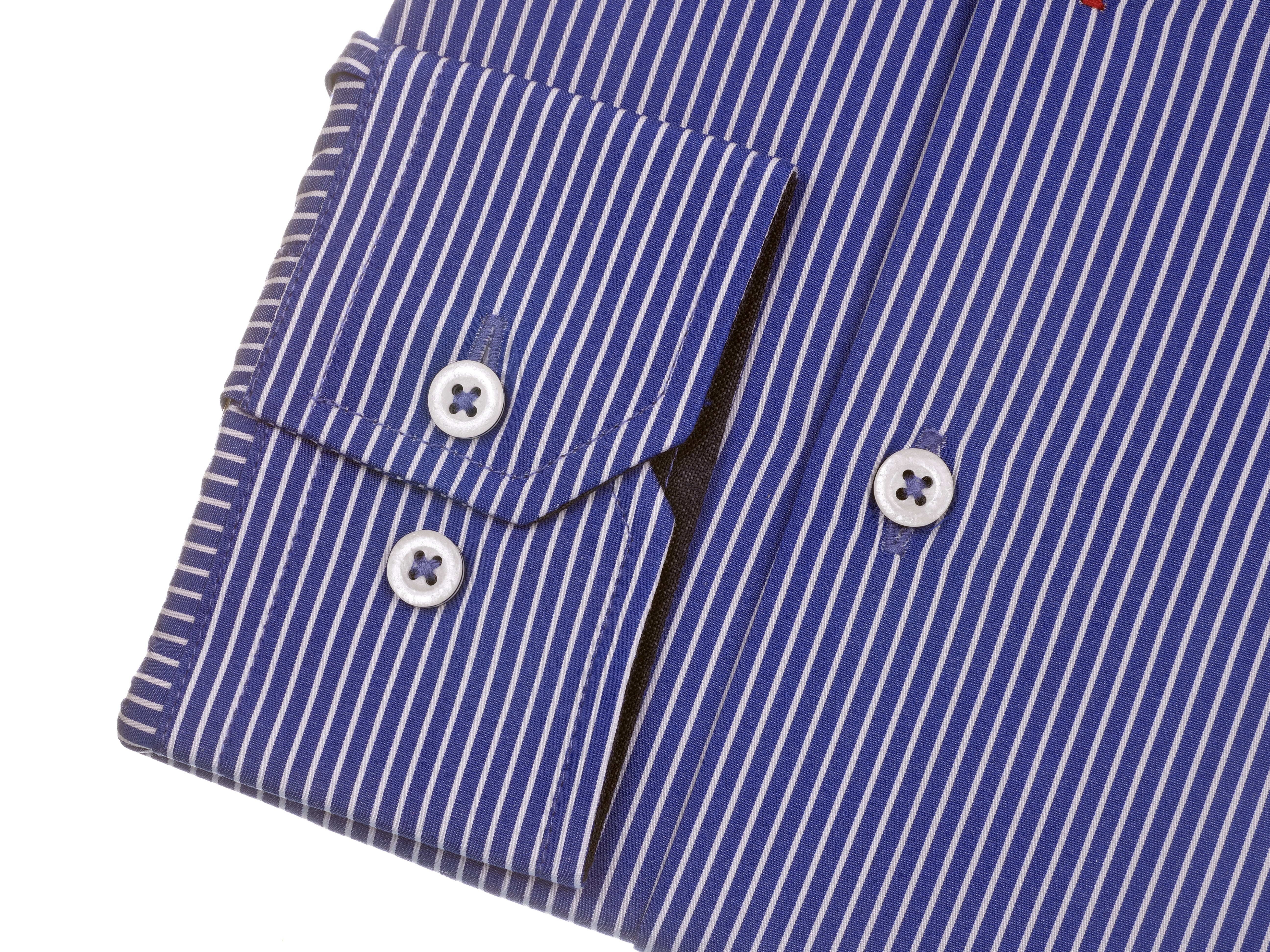 Langarmhemd modern fit aus Baumwolle mit Haifisch-Kragen von Daniel Fey