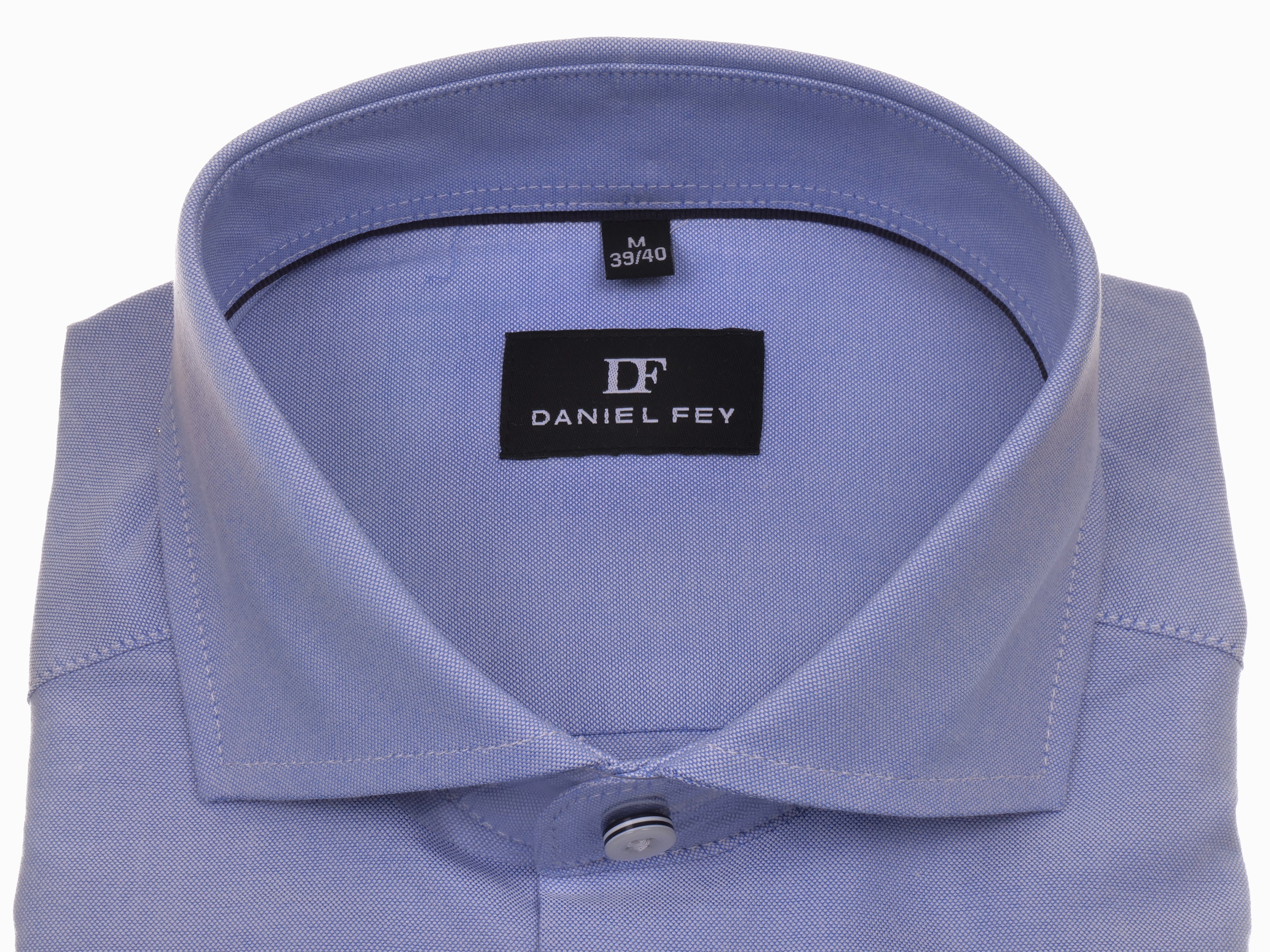 Langarmhemd modern fit aus Baumwolle mit Haifisch-Kragen von Daniel Fey