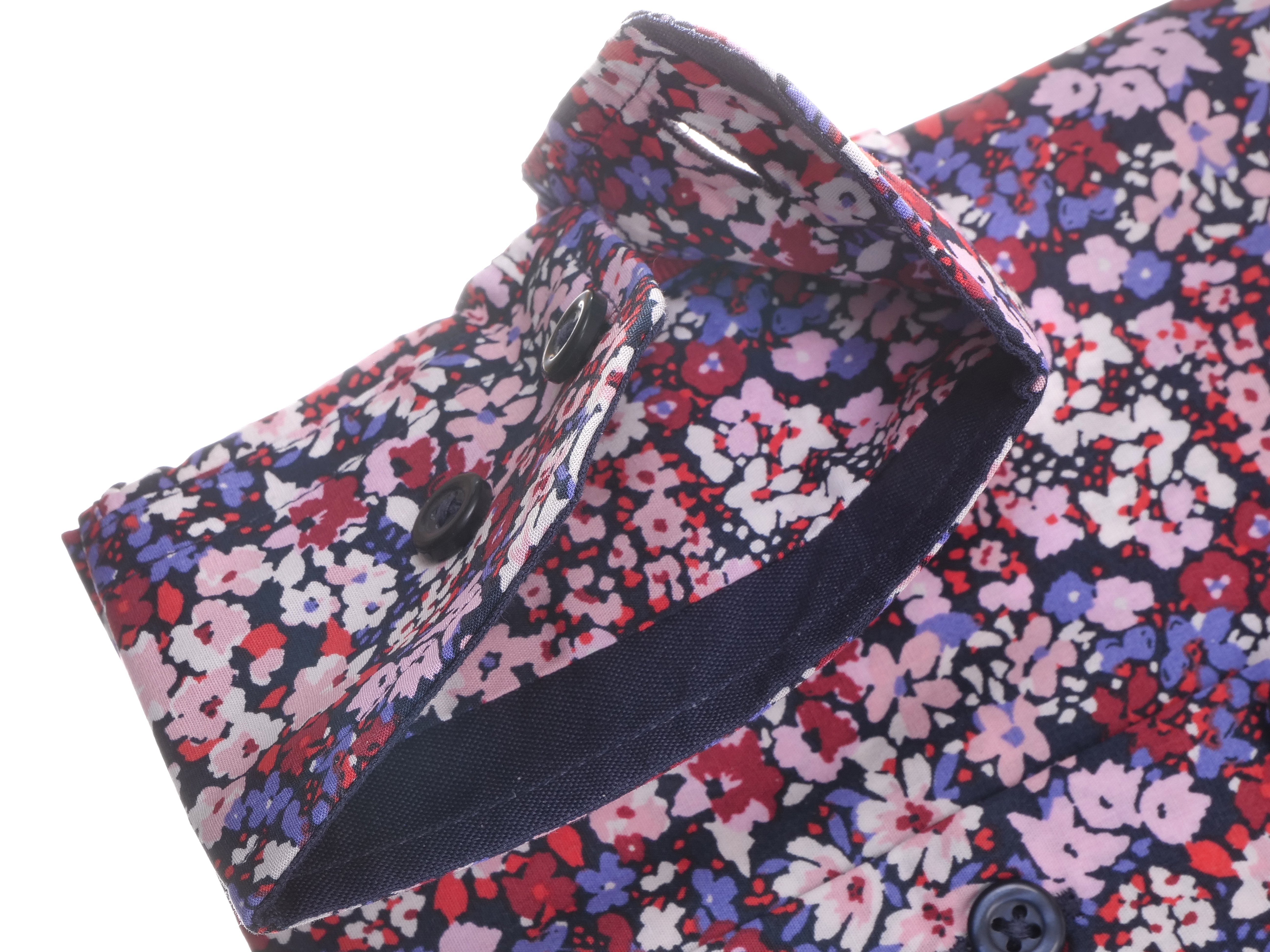 Langarmhemd modern fit aus Baumwolle mit Haifisch-Kragen von Daniel Fey