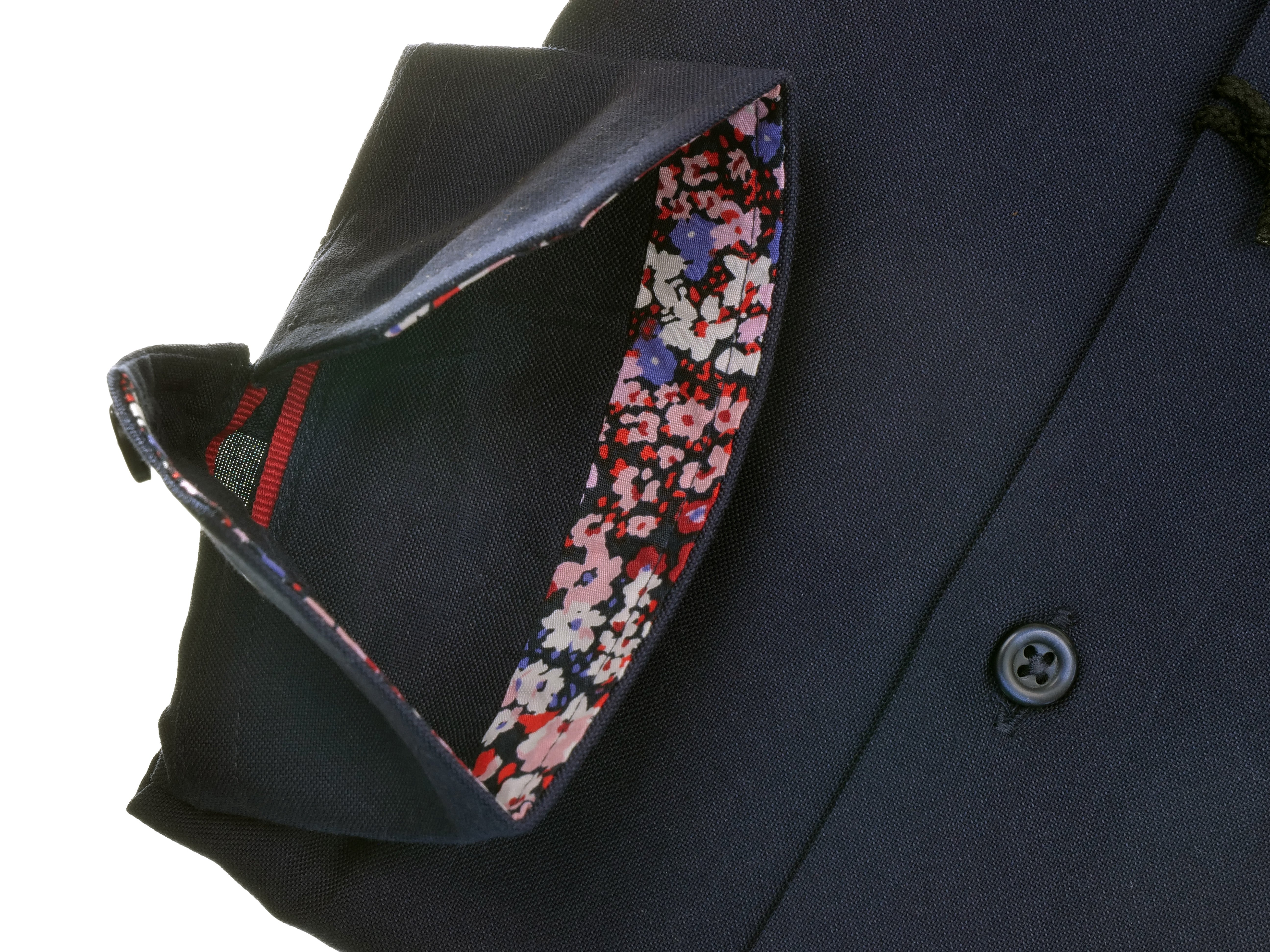 Langarmhemd modern fit aus Baumwolle mit Haifisch-Kragen von Daniel Fey