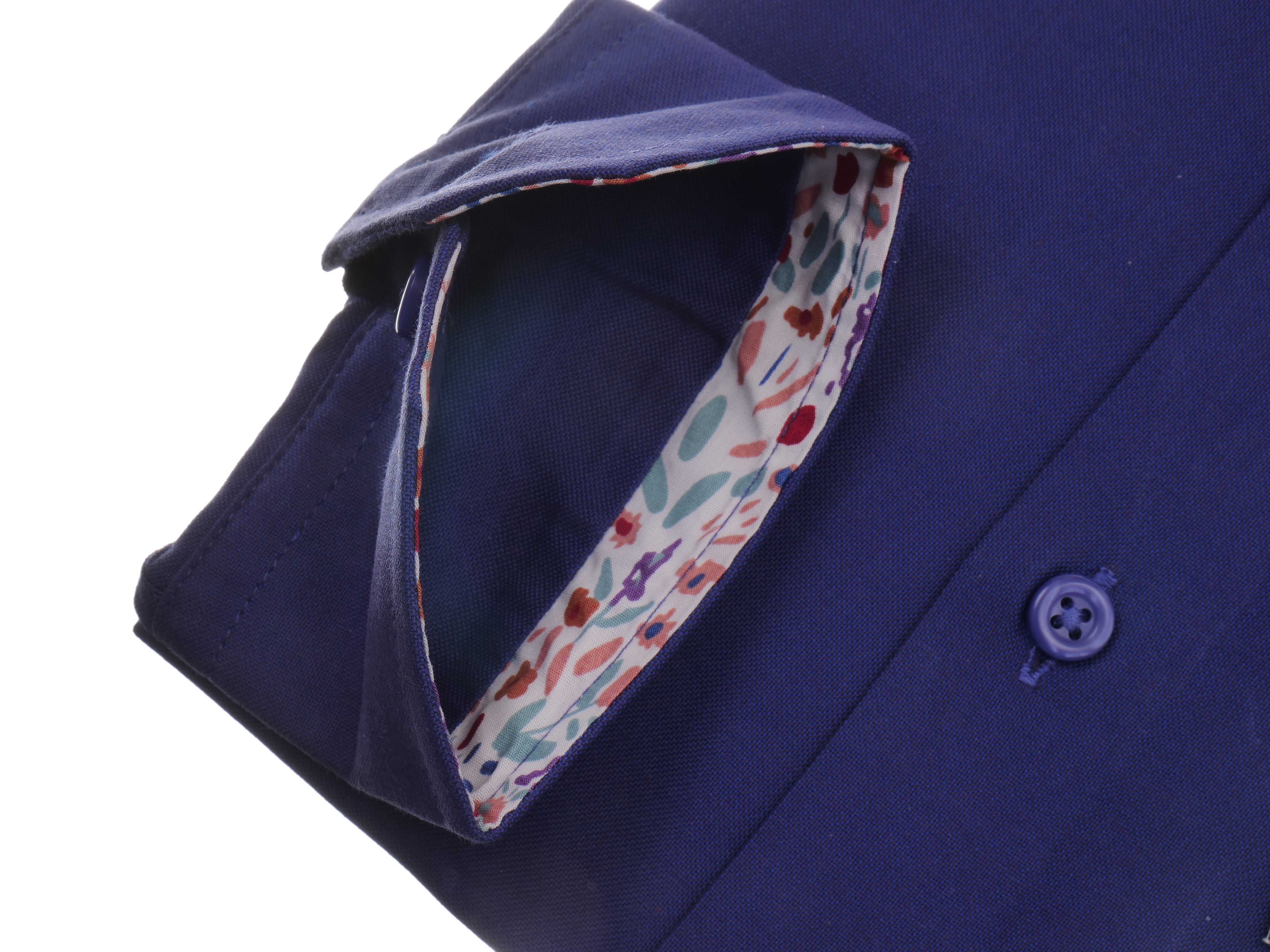 Langarmhemd modern fit aus Baumwolle mit Haifisch-Kragen von Daniel Fey