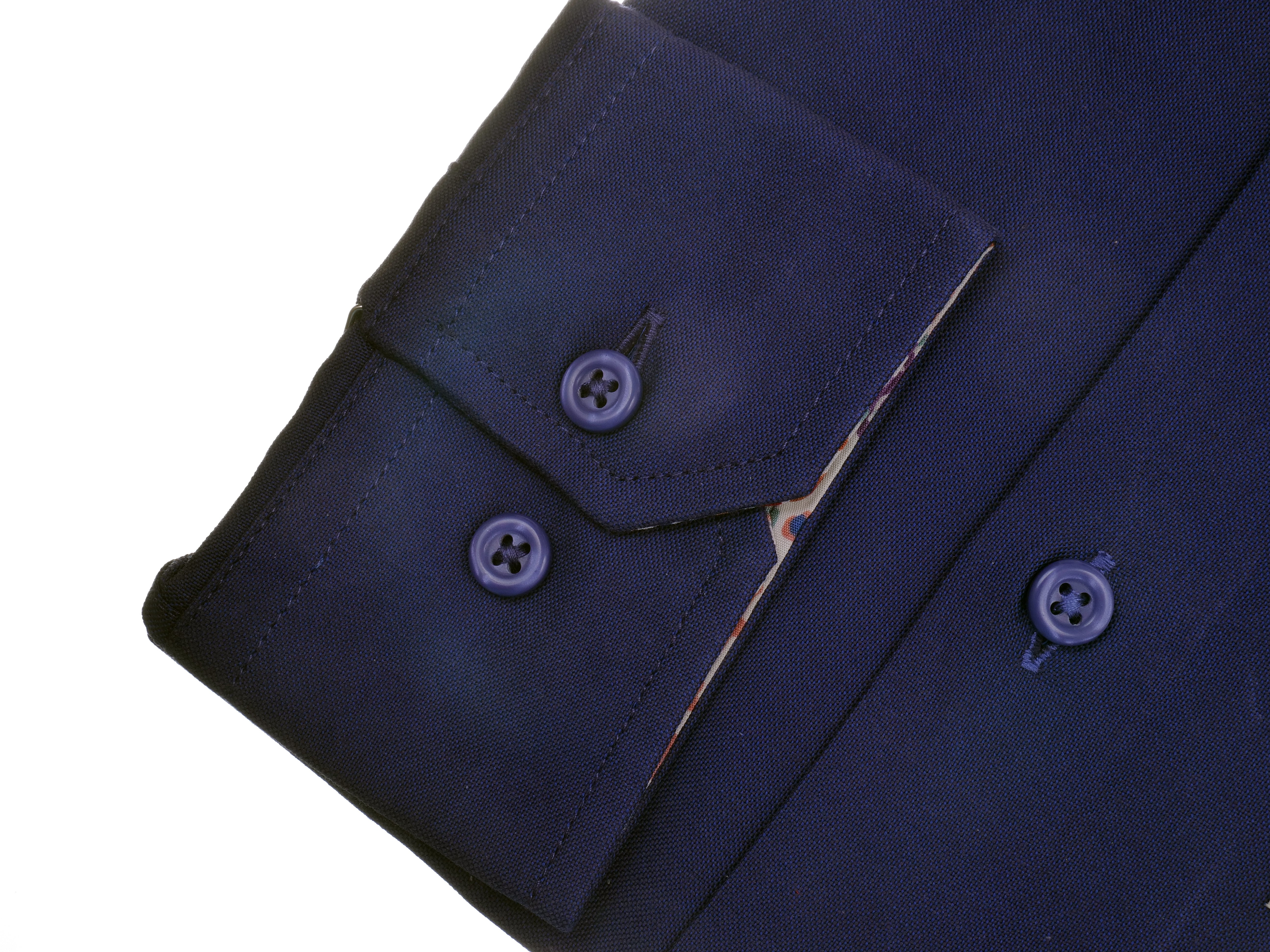 Langarmhemd modern fit aus Baumwolle mit Haifisch-Kragen von Daniel Fey