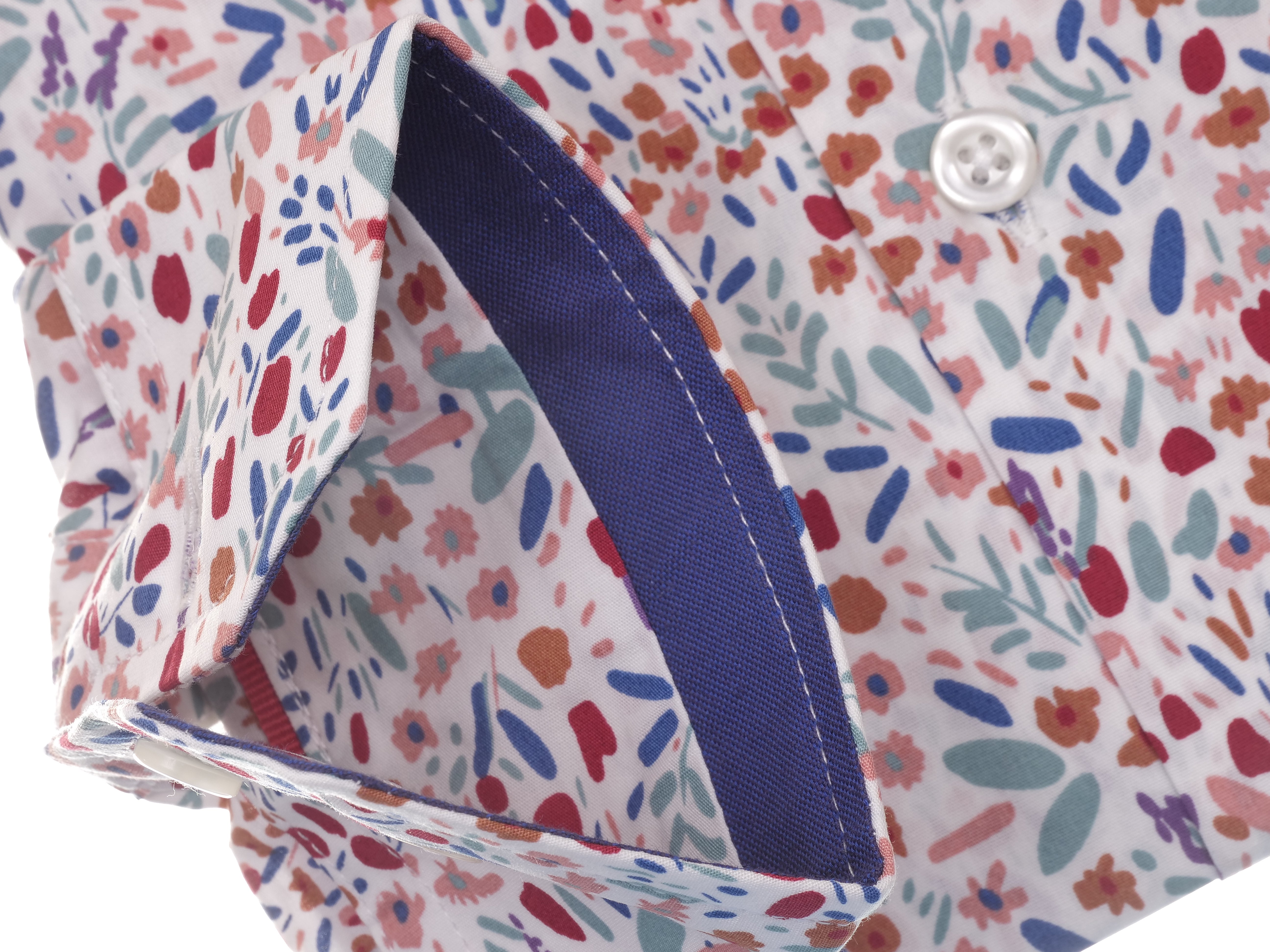 Langarmhemd modern fit aus Baumwolle mit Haifisch-Kragen von Daniel Fey