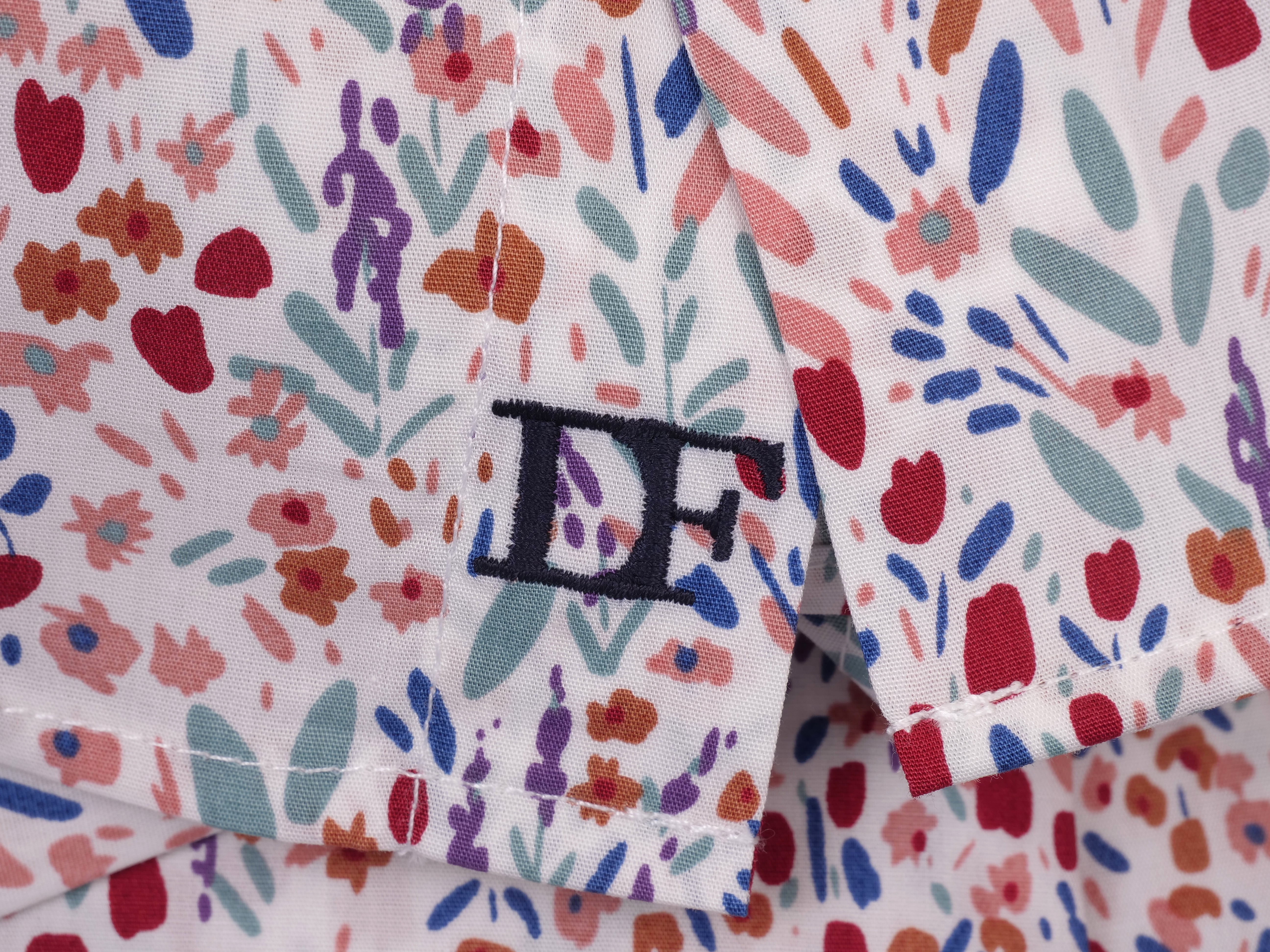 Langarmhemd modern fit aus Baumwolle mit Haifisch-Kragen von Daniel Fey