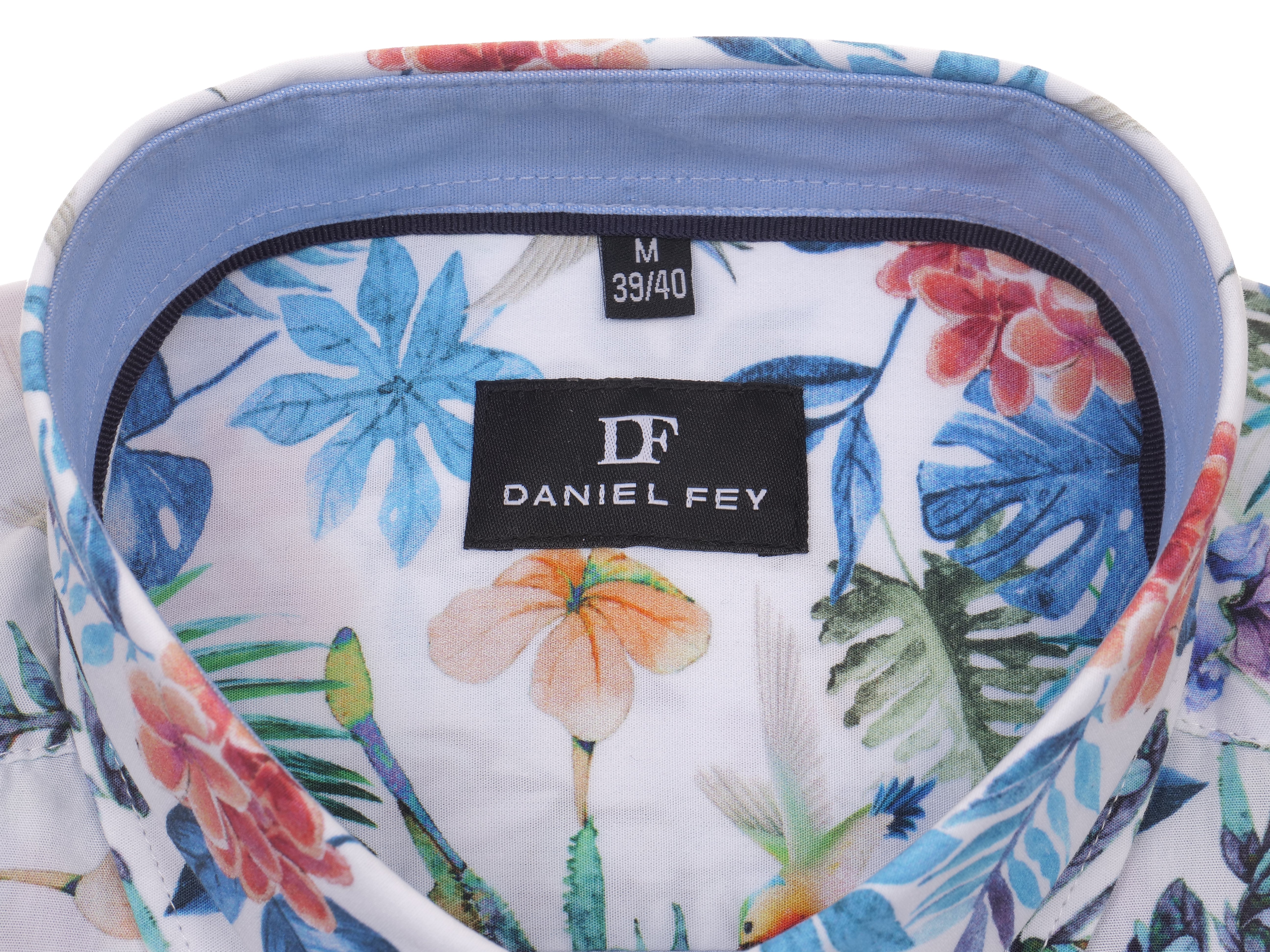 Langarmhemd modern fit aus Baumwolle mit Button-down-Kragen und Brusttasche von Daniel Fey