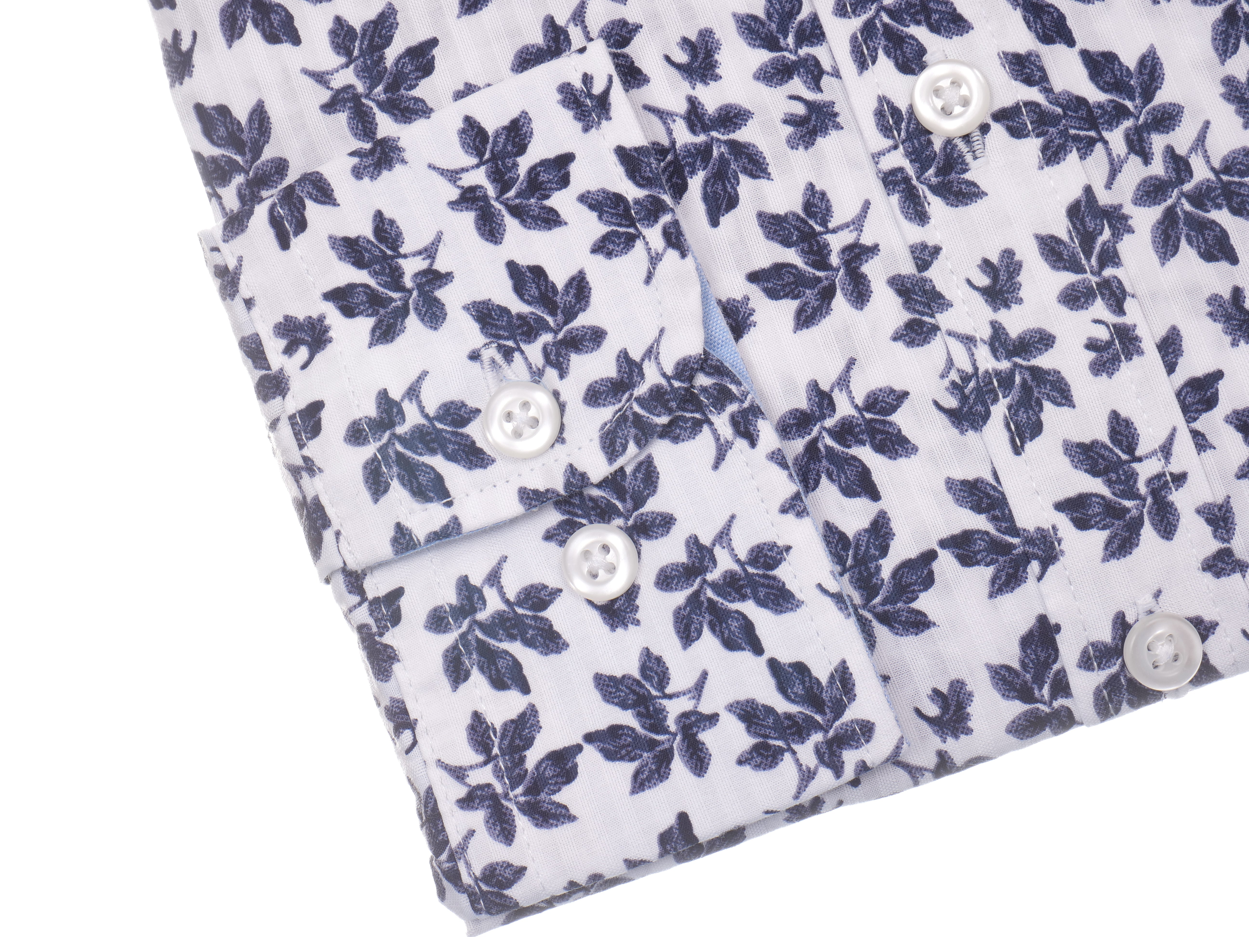 Langarmhemd modern fit aus Baumwolle und Spandex mit Button-down-Kragen und Brusttasche von Daniel Fey