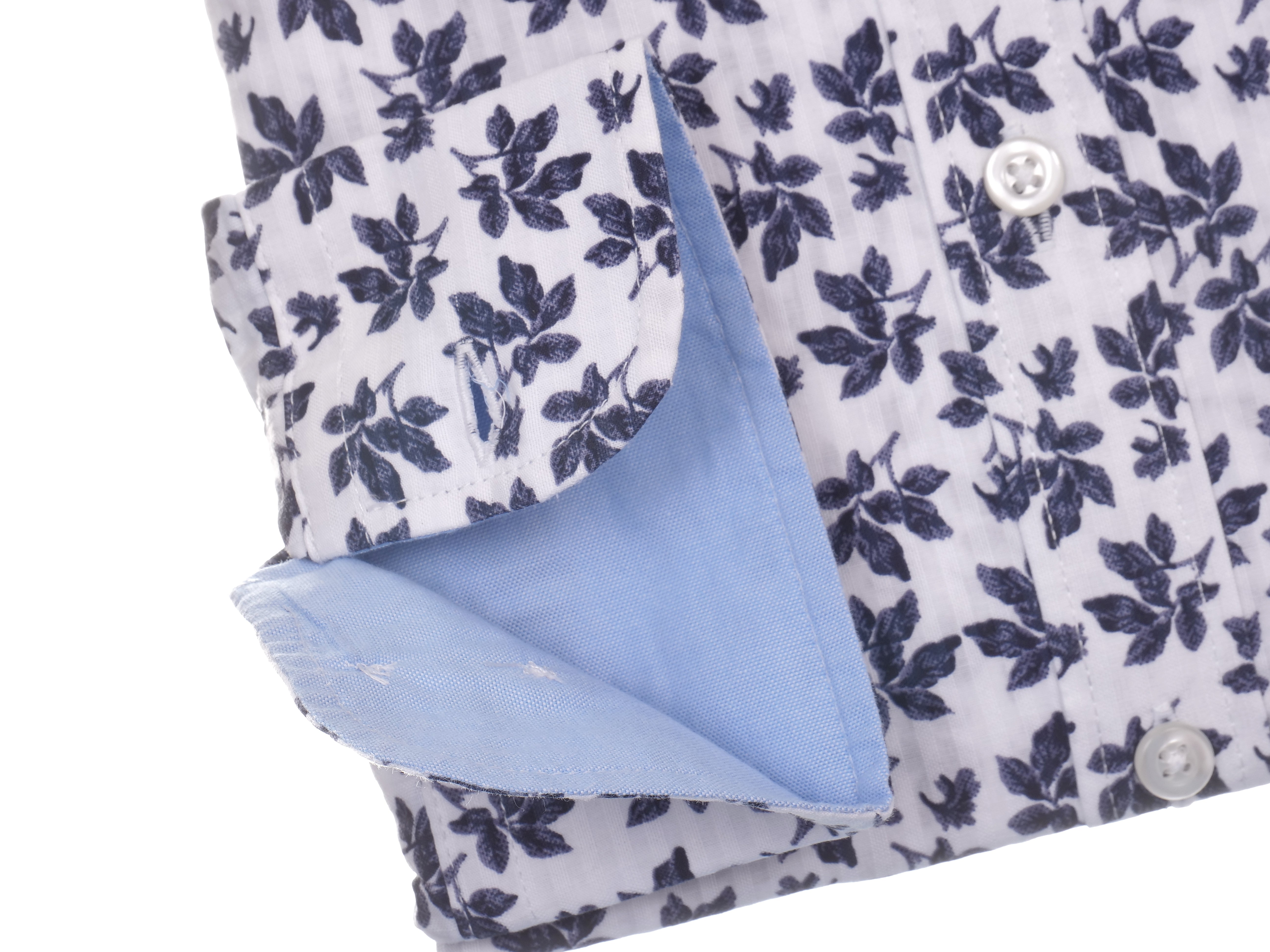 Langarmhemd modern fit aus Baumwolle und Spandex mit Button-down-Kragen und Brusttasche von Daniel Fey