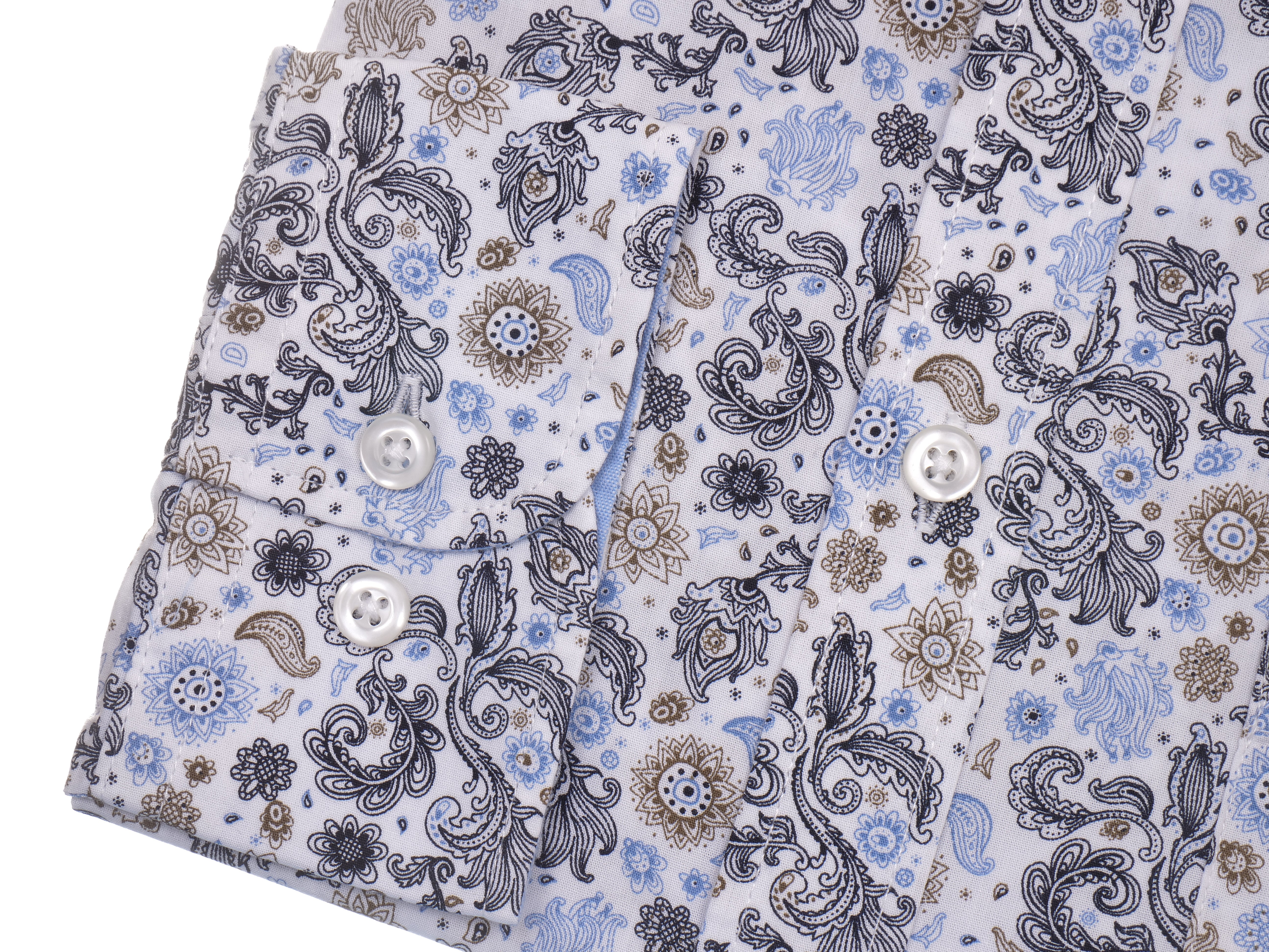 Langarmhemd modern fit aus Baumwolle mit Button-Down-Kragen und Brusttasche von Daniel Fey