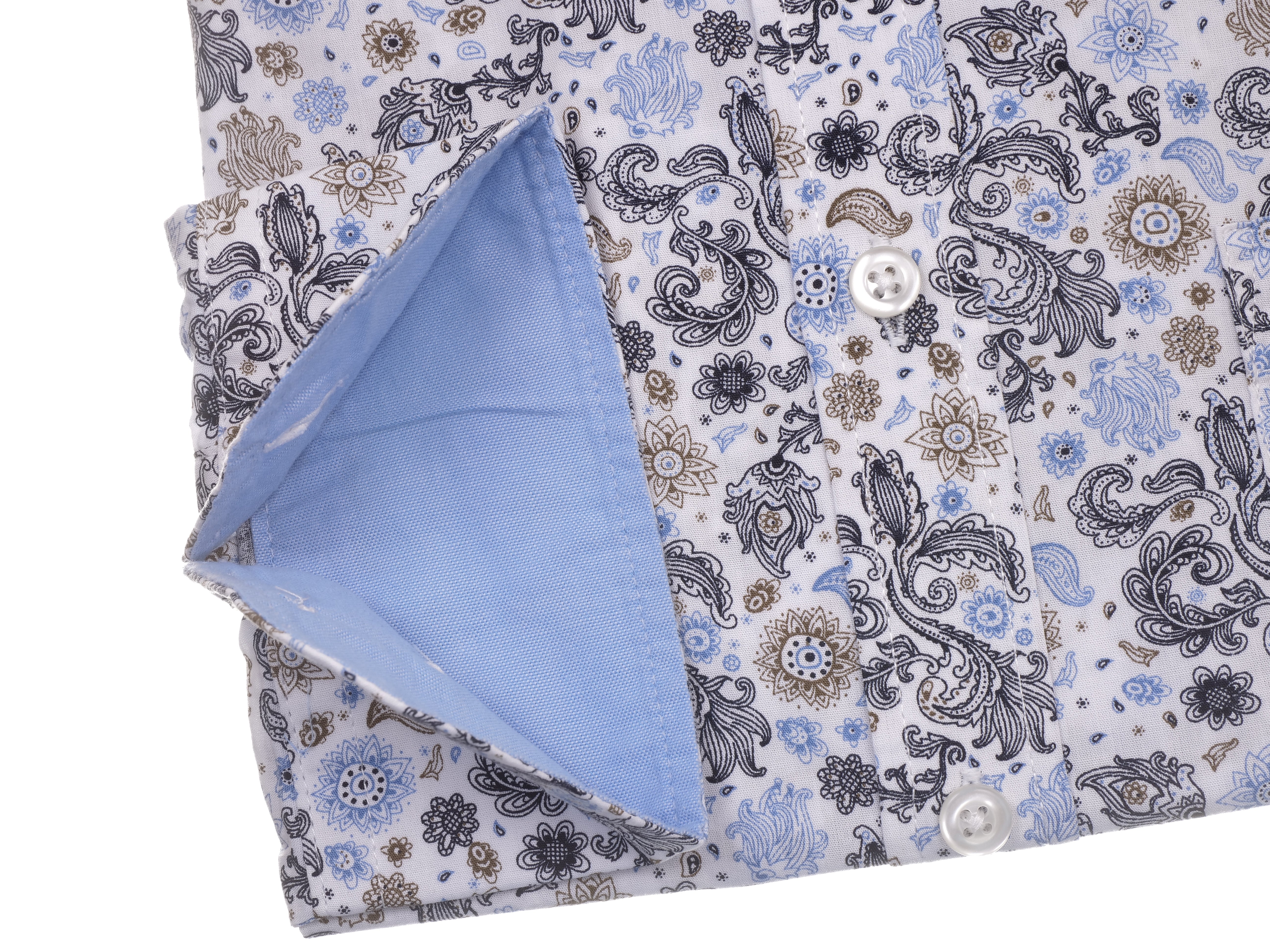 Langarmhemd modern fit aus Baumwolle mit Button-Down-Kragen und Brusttasche von Daniel Fey