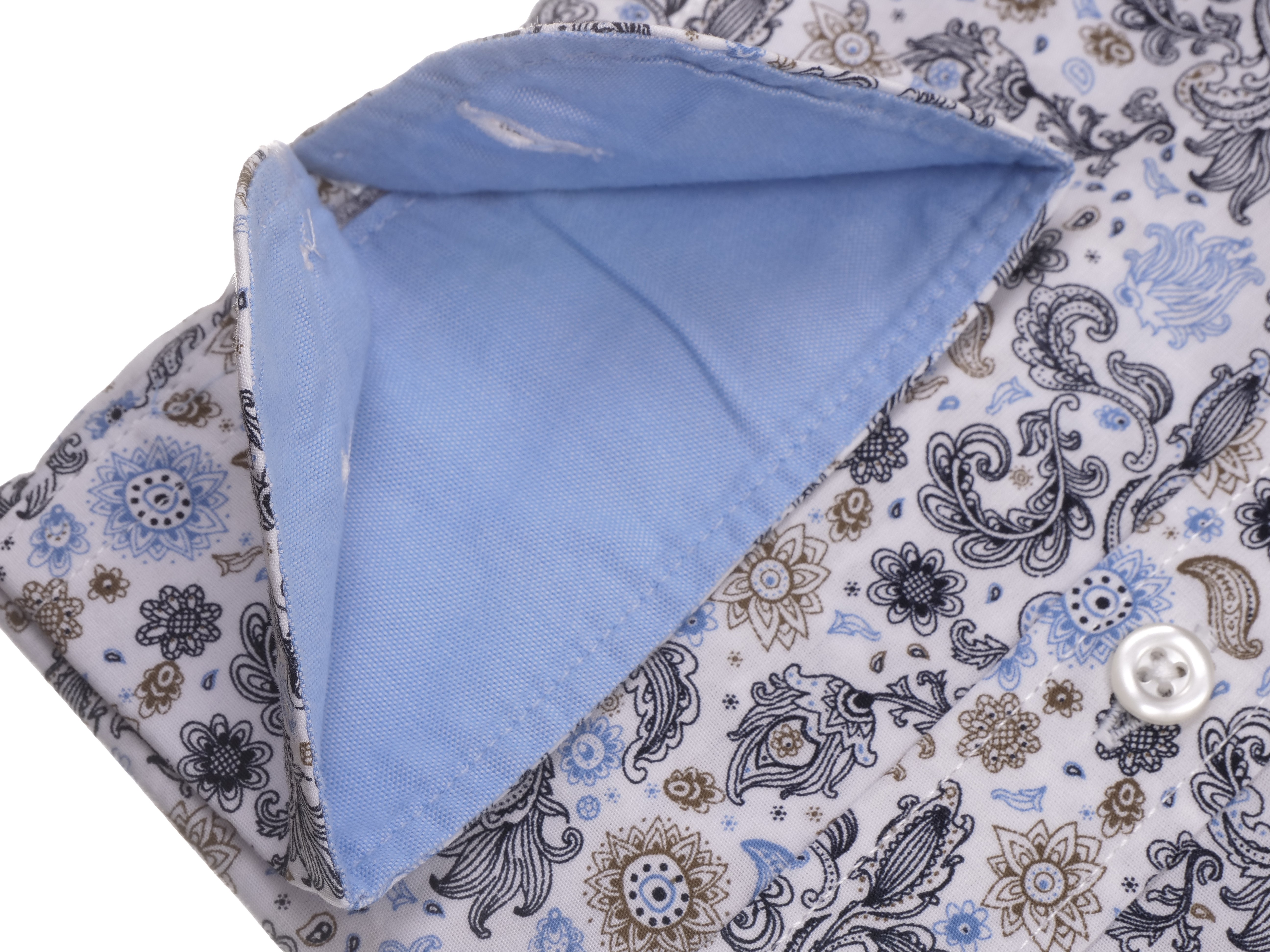 Langarmhemd modern fit aus Baumwolle mit Button-Down-Kragen und Brusttasche von Daniel Fey