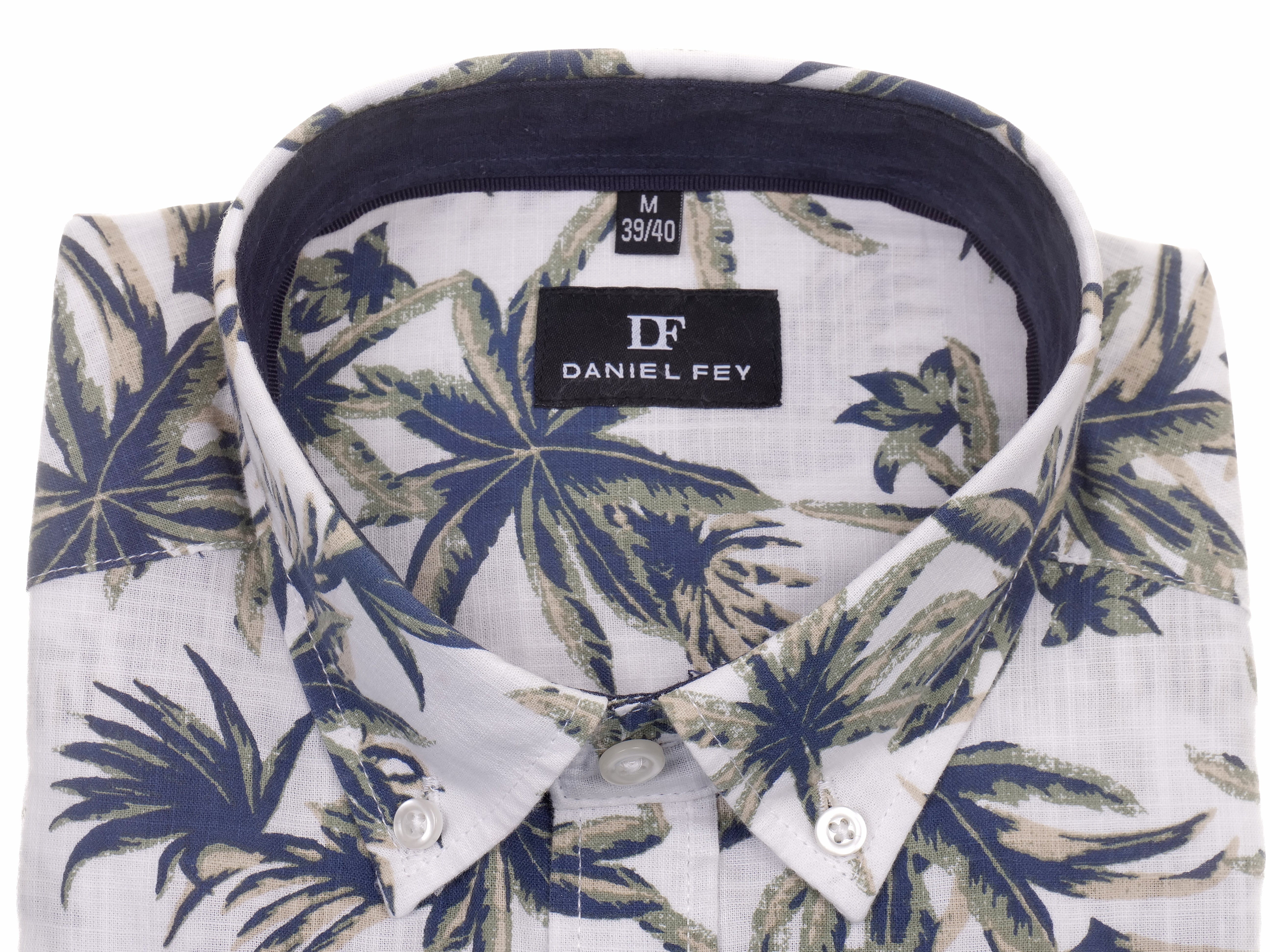 Langarmhemd modern fit aus Baumwolle mit Button-down-Kragen und Brusttasche von Daniel Fey