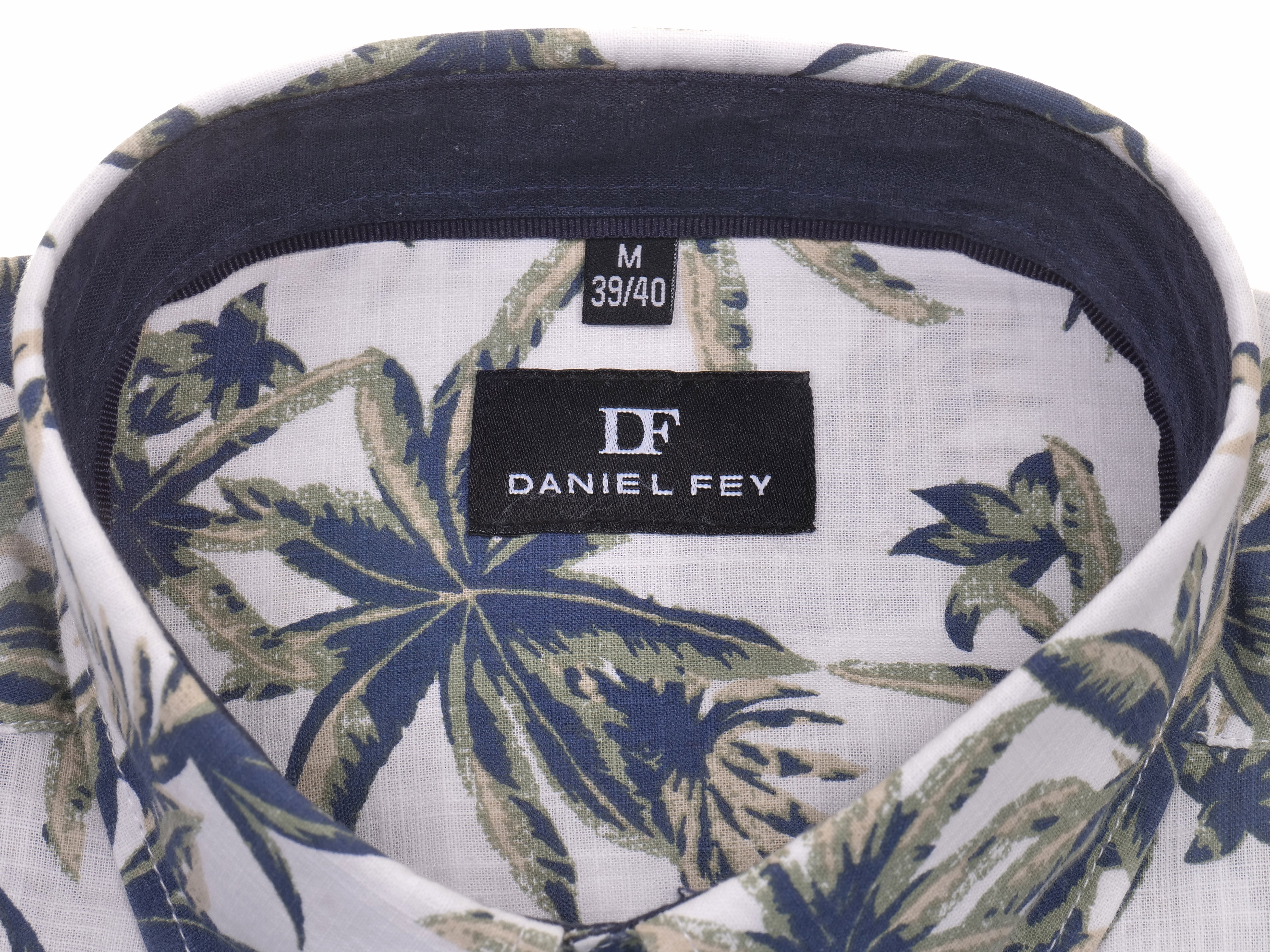 Langarmhemd modern fit aus Baumwolle mit Button-down-Kragen und Brusttasche von Daniel Fey