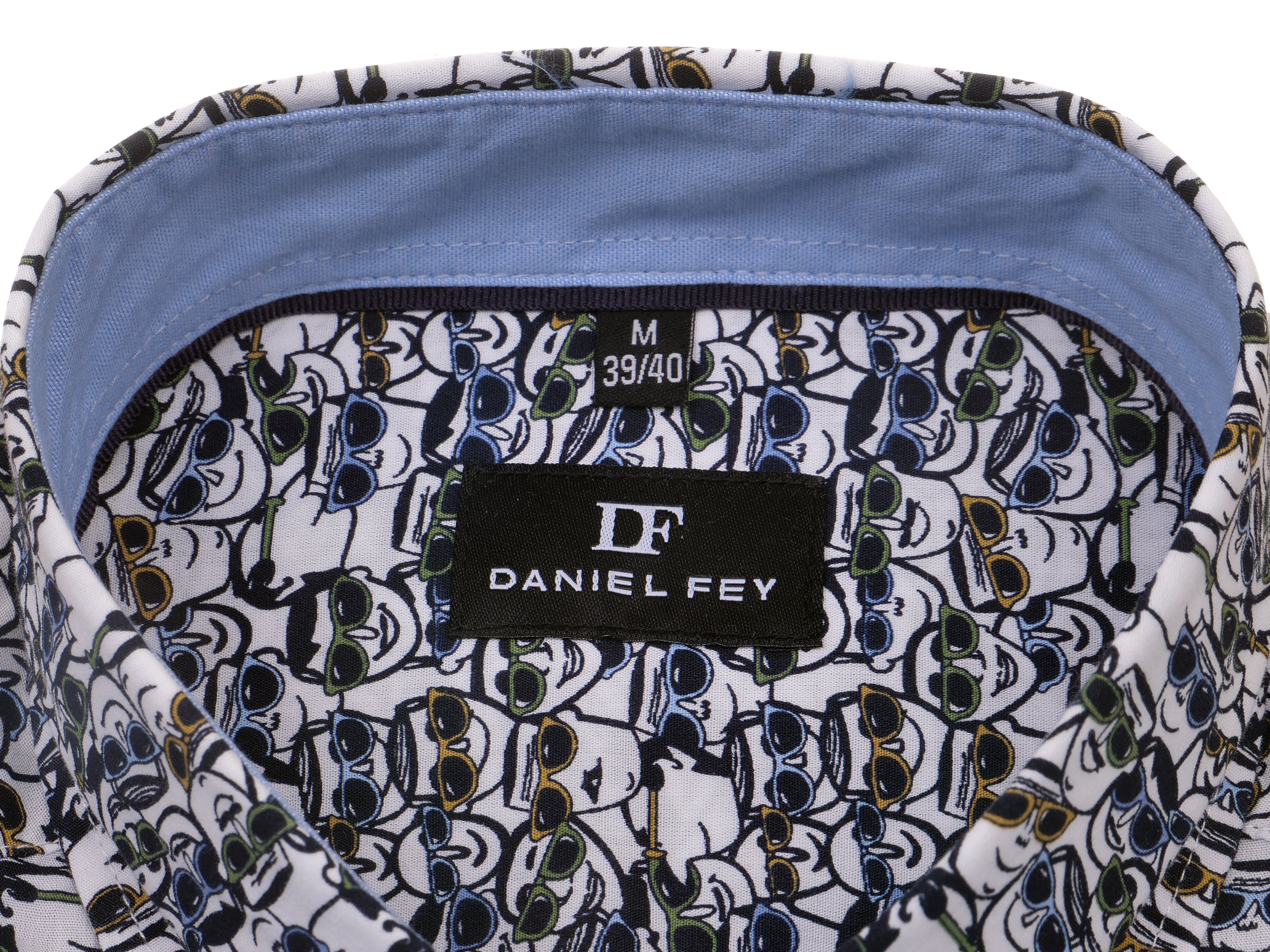 Langarmhemd modern fit aus Baumwolle mit Button-down-Kragen und Brusttasche von Daniel Fey