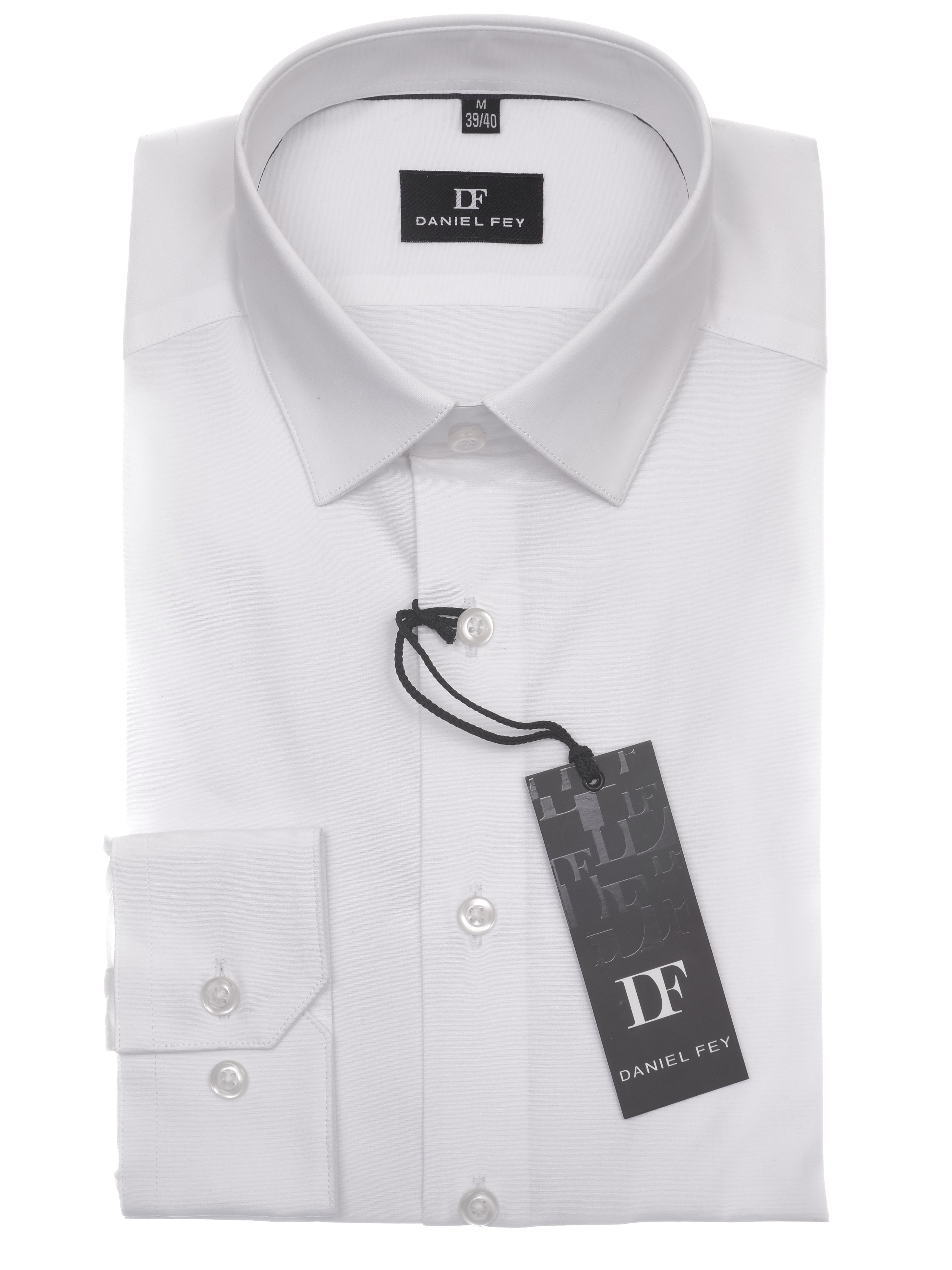 Langarmhemd modern fit aus Baumwolle-Elasthan mit Kent-Kragen von Daniel Fey