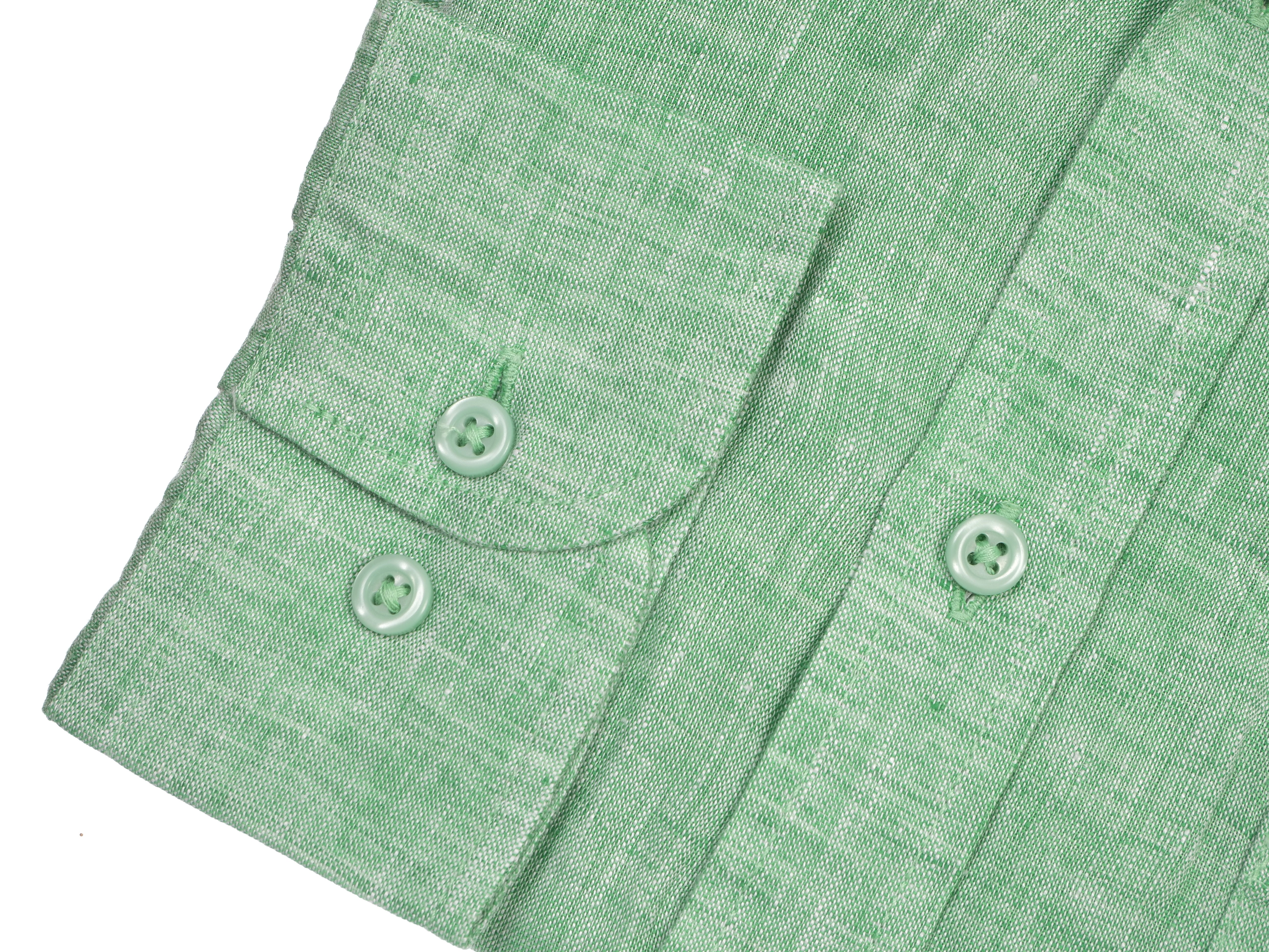 Langarmhemd modern fit aus Leinen mit Button-down Kragen und Brusttasche von Daniel Fey