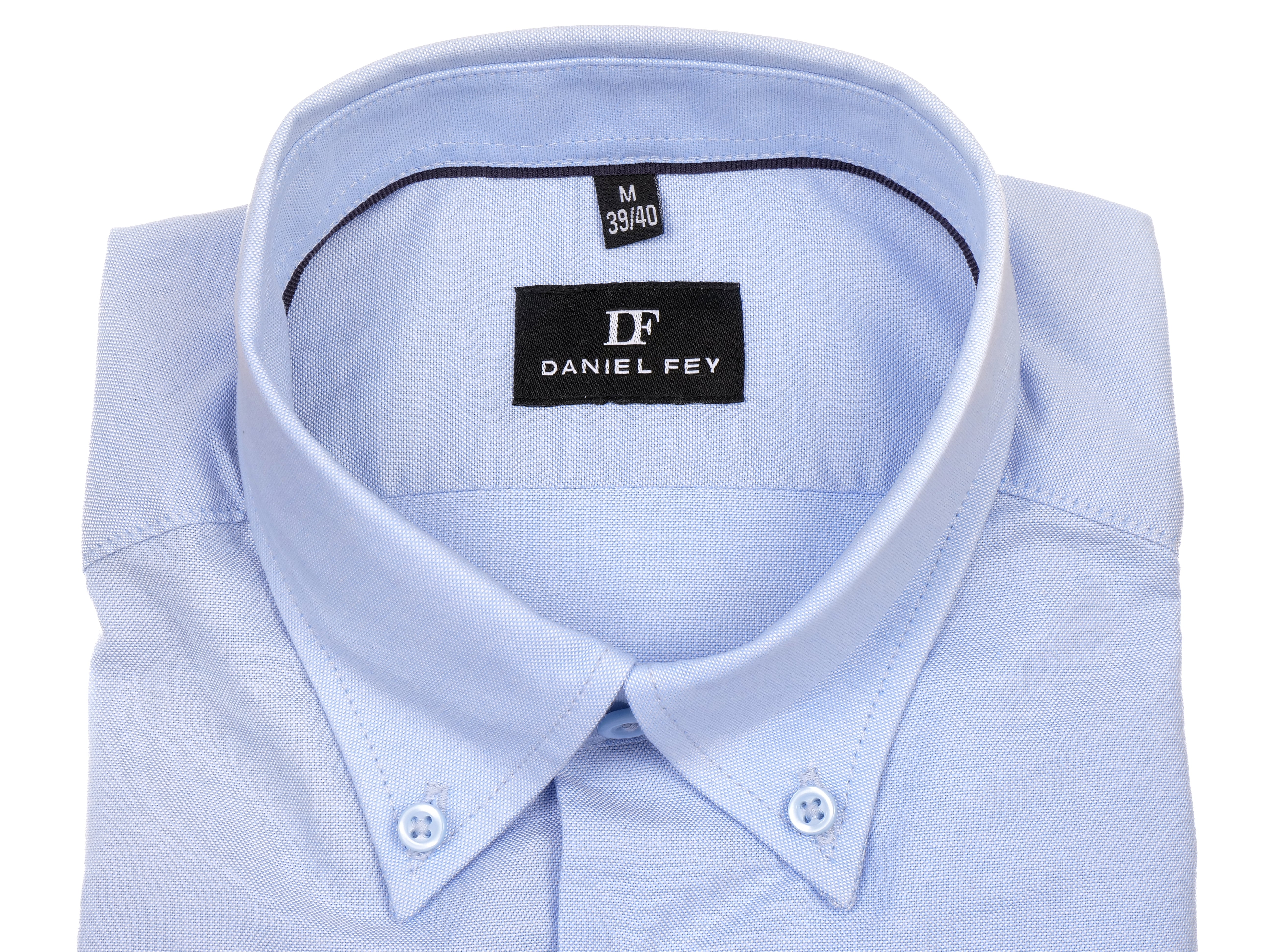 Langarmhemd modern fit aus Baumwolle mit Button-down-Kragen und Brusttasche von Daniel Fey