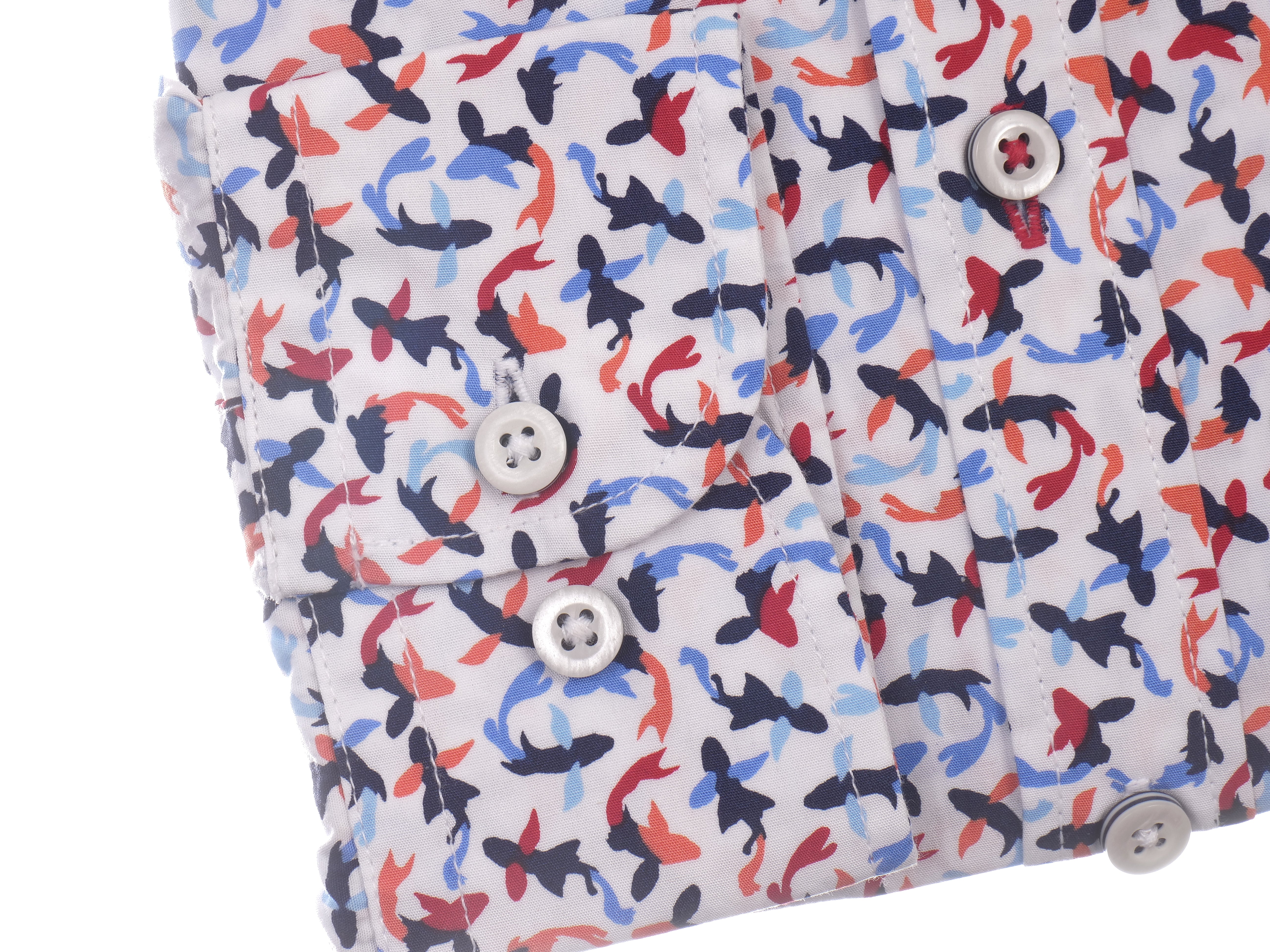 Langarmhemd modern fit aus Baumwolle mit Button-Down-Kragen und Brusttasche von Daniel Fey