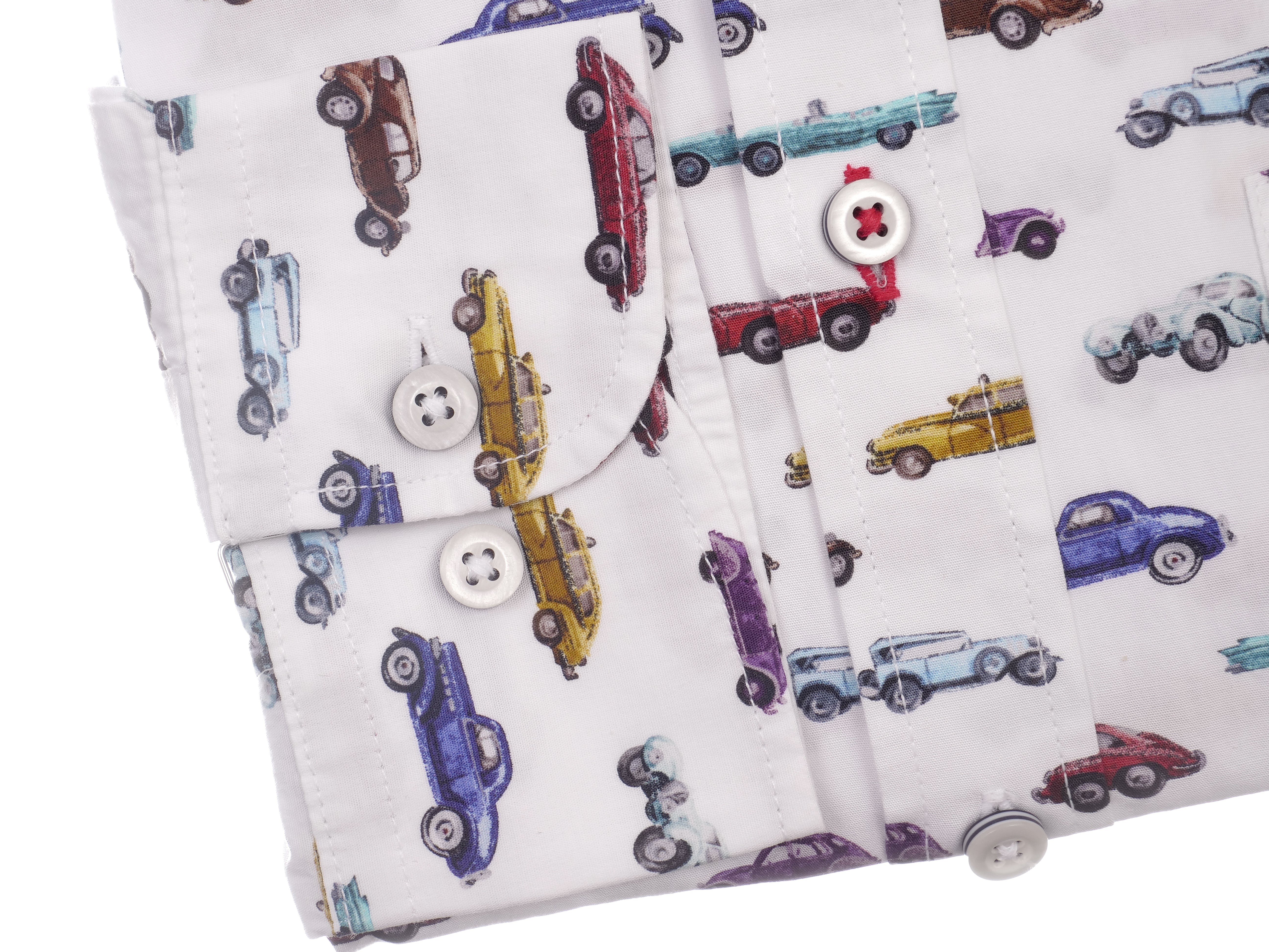 Langarmhemd modern fit aus Baumwolle mit Button-down-Kragen und Brusttasche von Daniel Fey