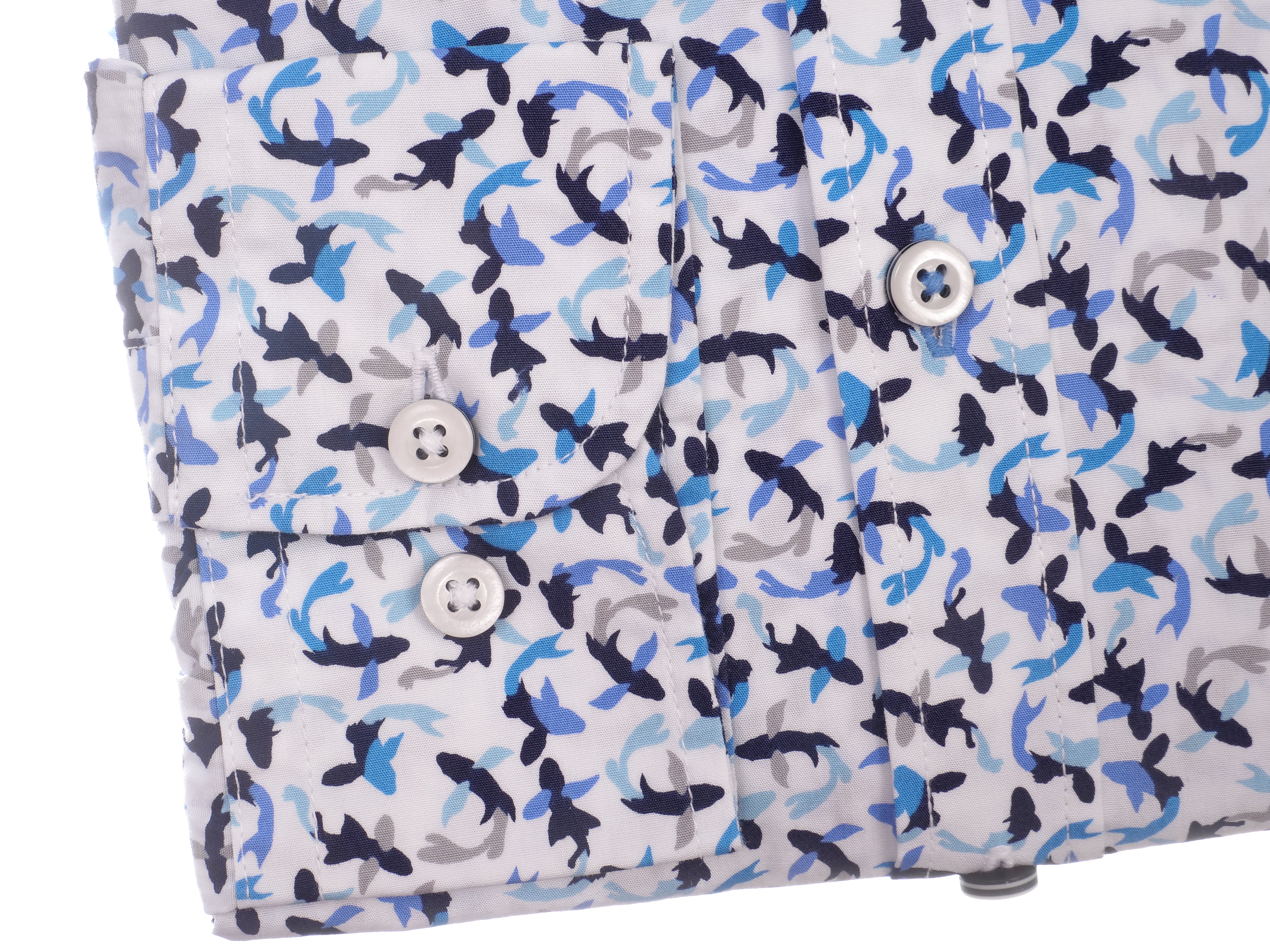 Langarmhemd modern fit aus Baumwolle mit Button-down-Kragen und Brusttasche von Daniel Fey