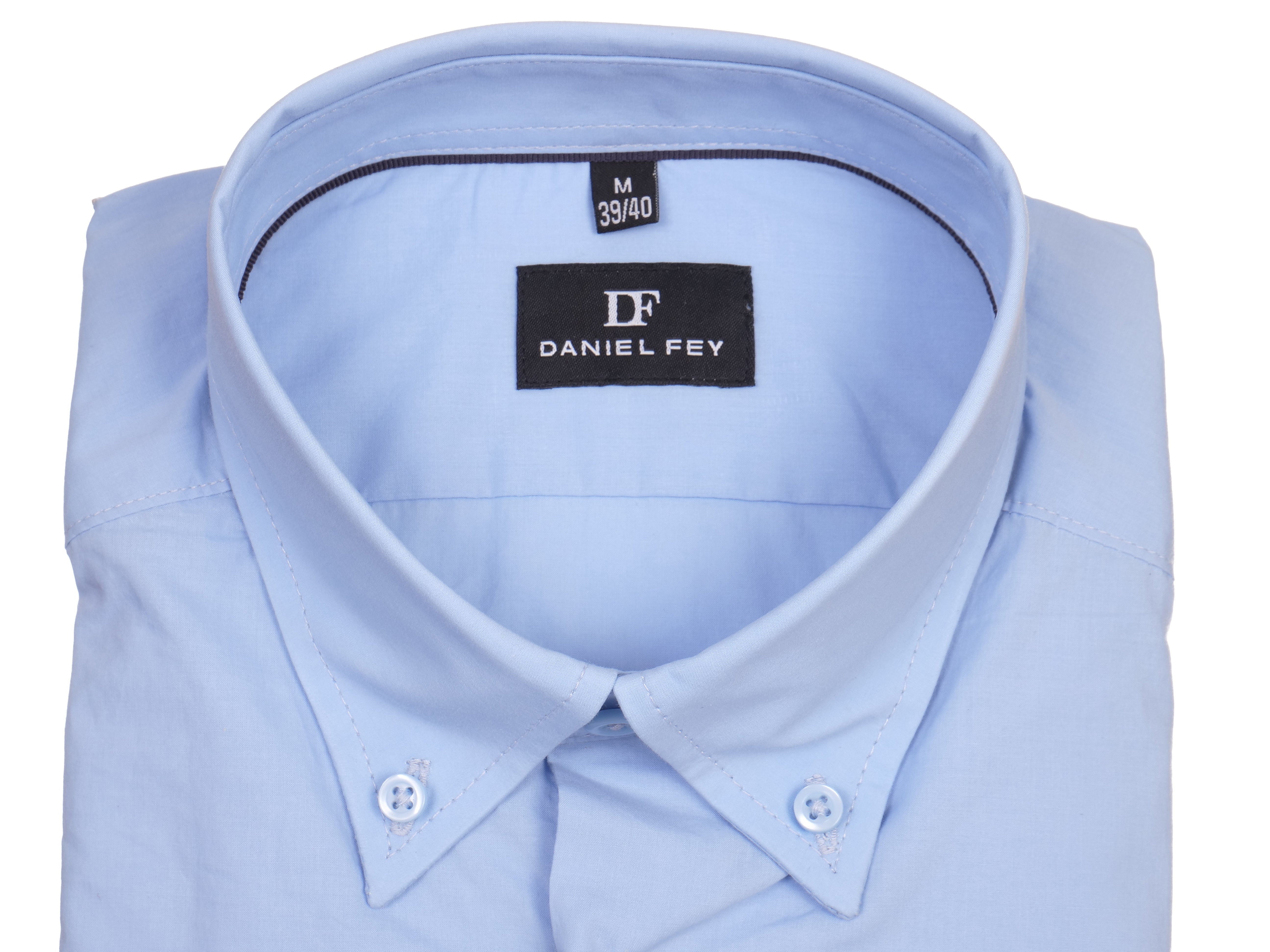 Langarmhemd modern fit aus Baumwolle mit Button-down-Kragen und Brusttasche von Daniel Fey