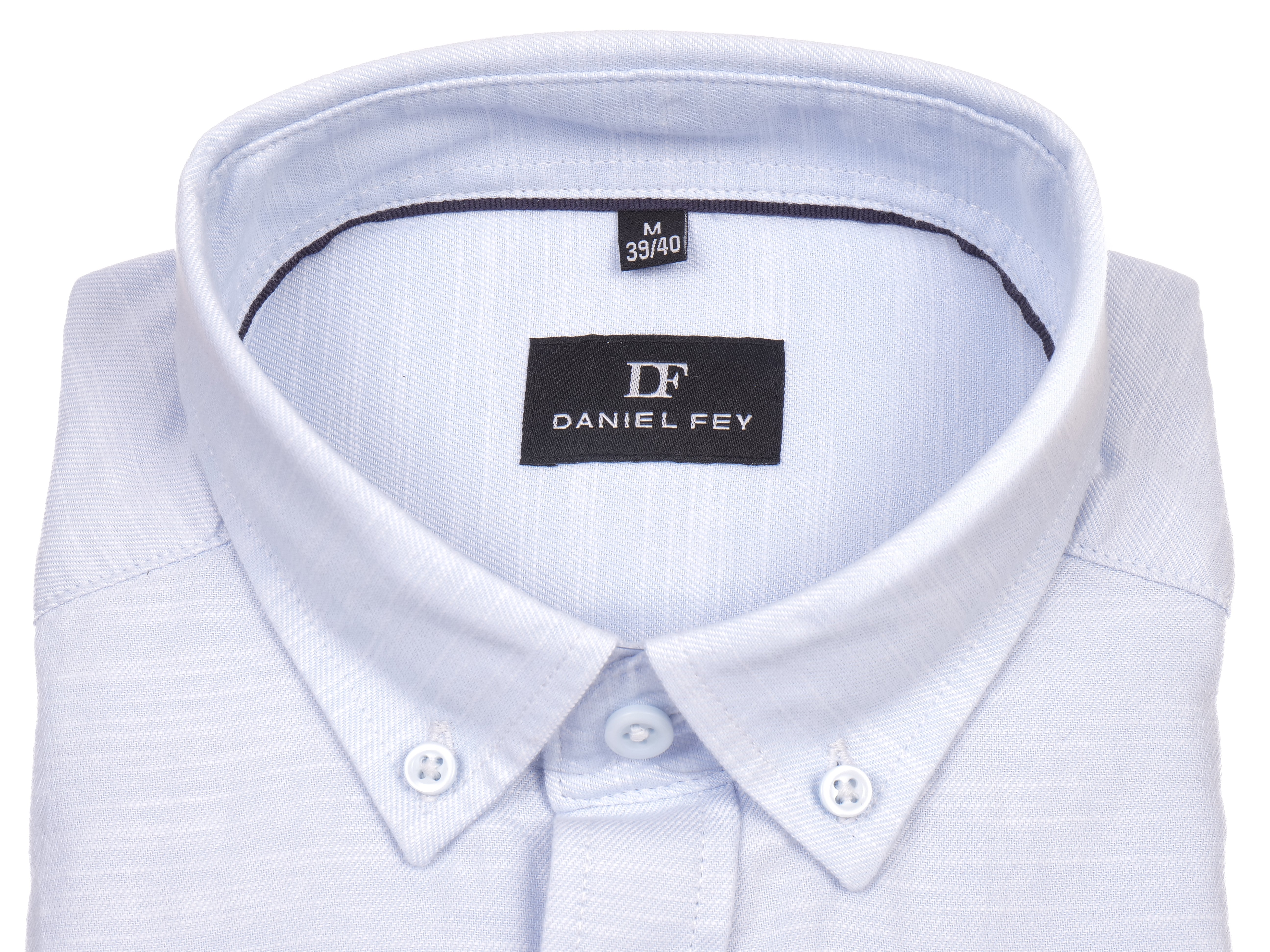 Kurzarmhemd modern fit aus Baumwolle mit Button-down-Kragen und Brusttasche von Daniel Fey