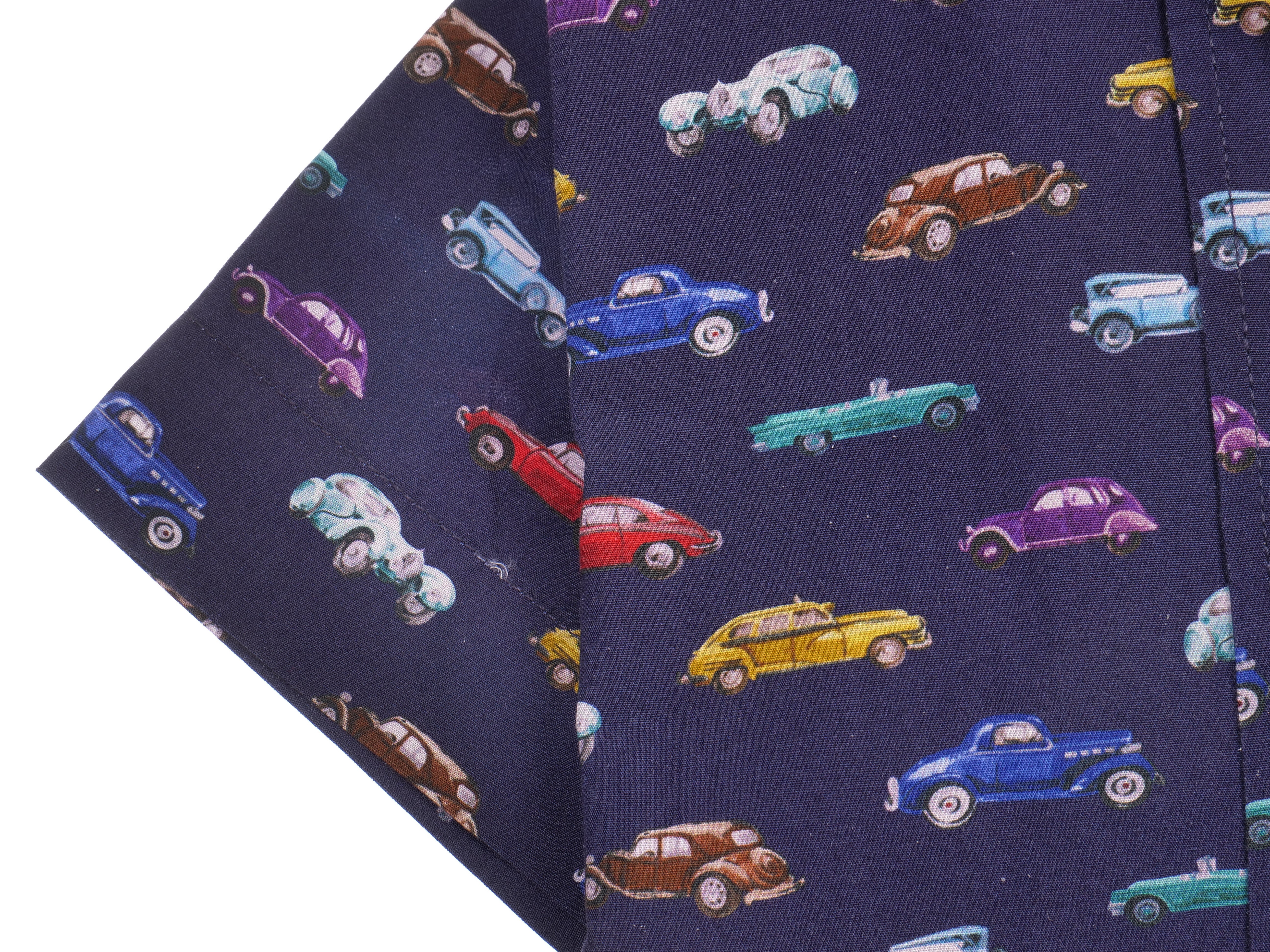 Kurzarmhemd modern fit aus Baumwolle mit Button-down-Kragen und Brusttasche von Daniel Fey