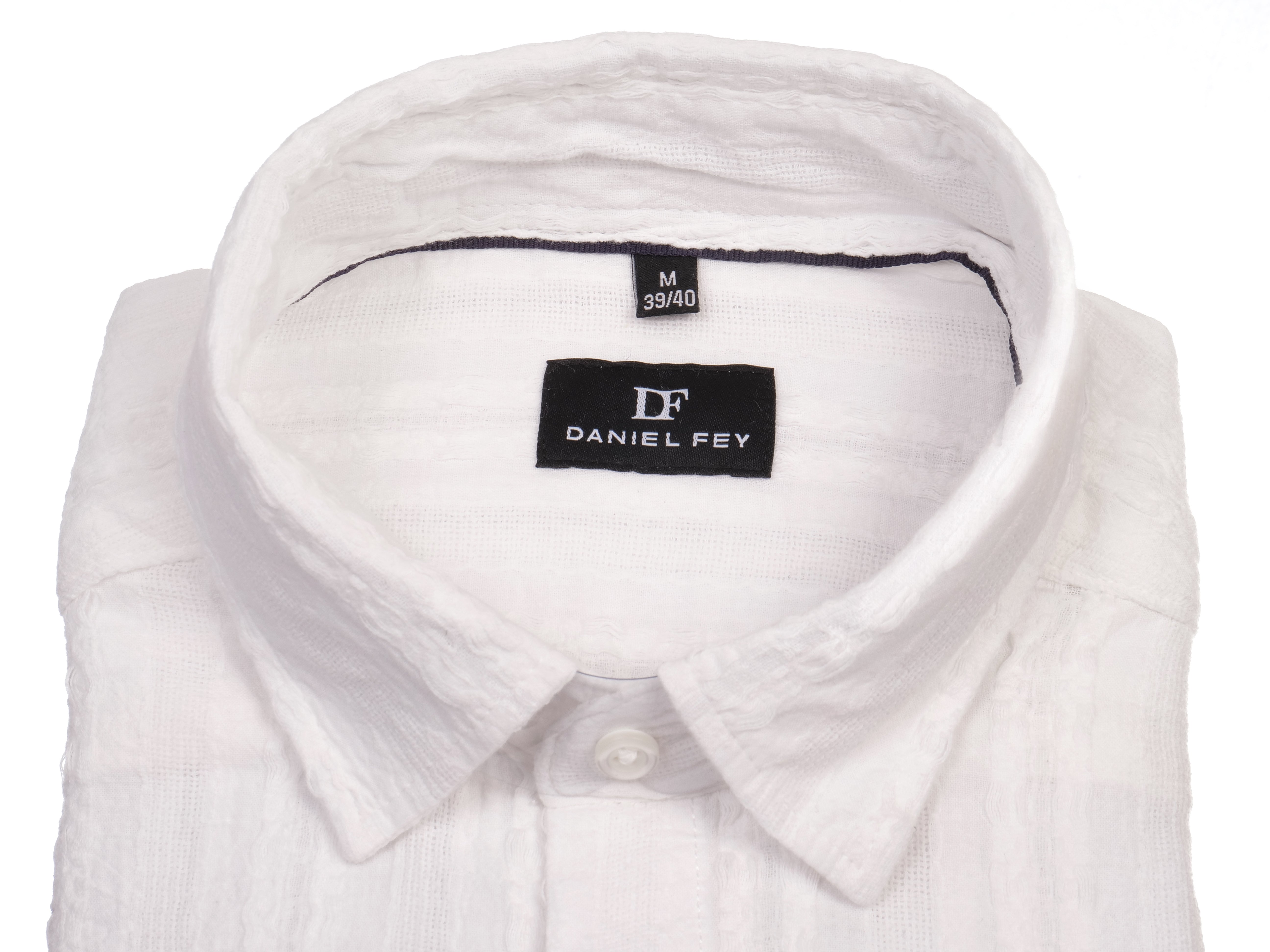 Langarmhemd modern fit aus Baumwolle mit Kent-Kragen und Brusttasche von Daniel Fey