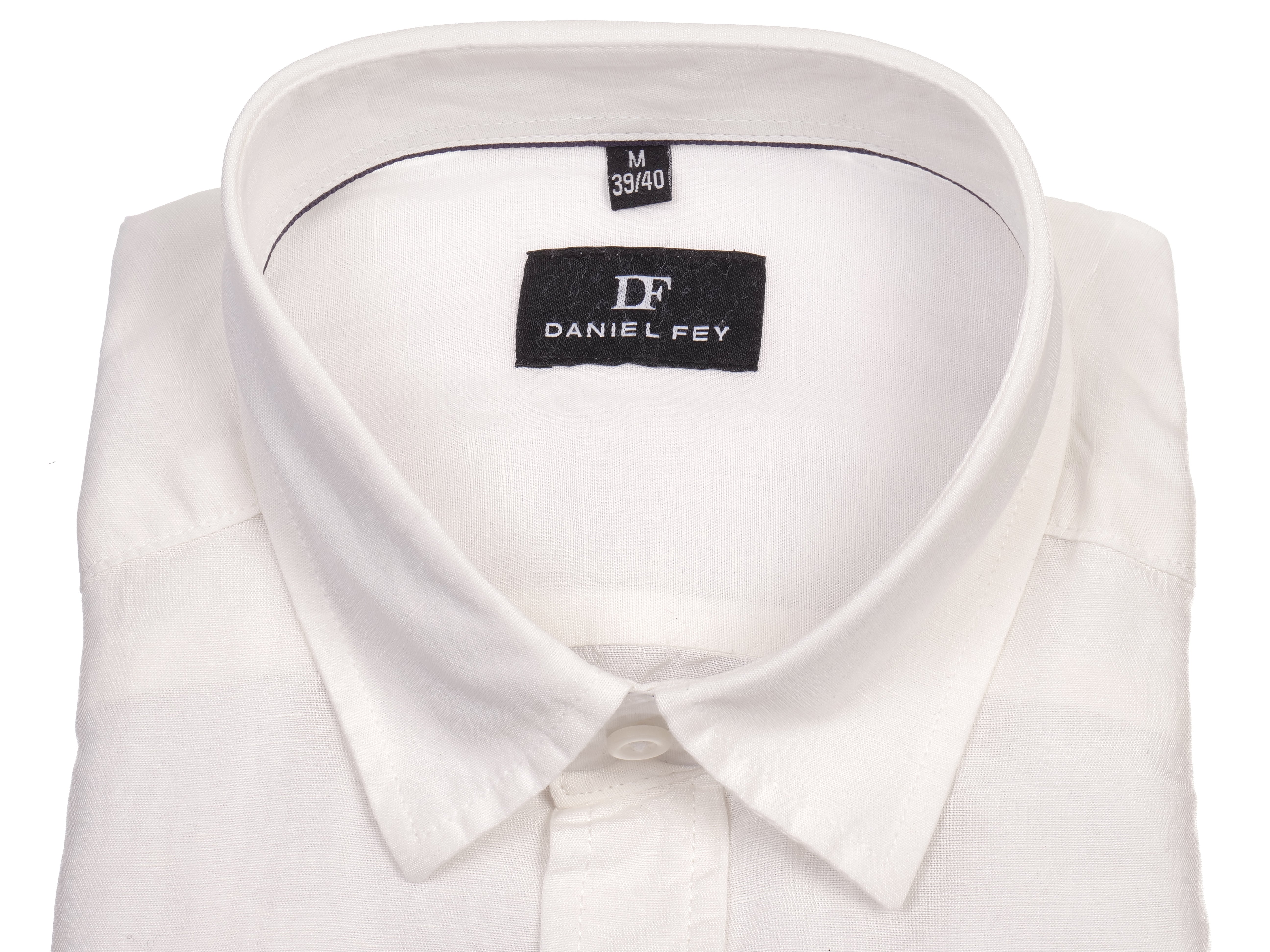 Langarmhemd modern fit aus Baumwolle-Tencel mit Kent-Kragen und Brusttasche von Daniel Fey